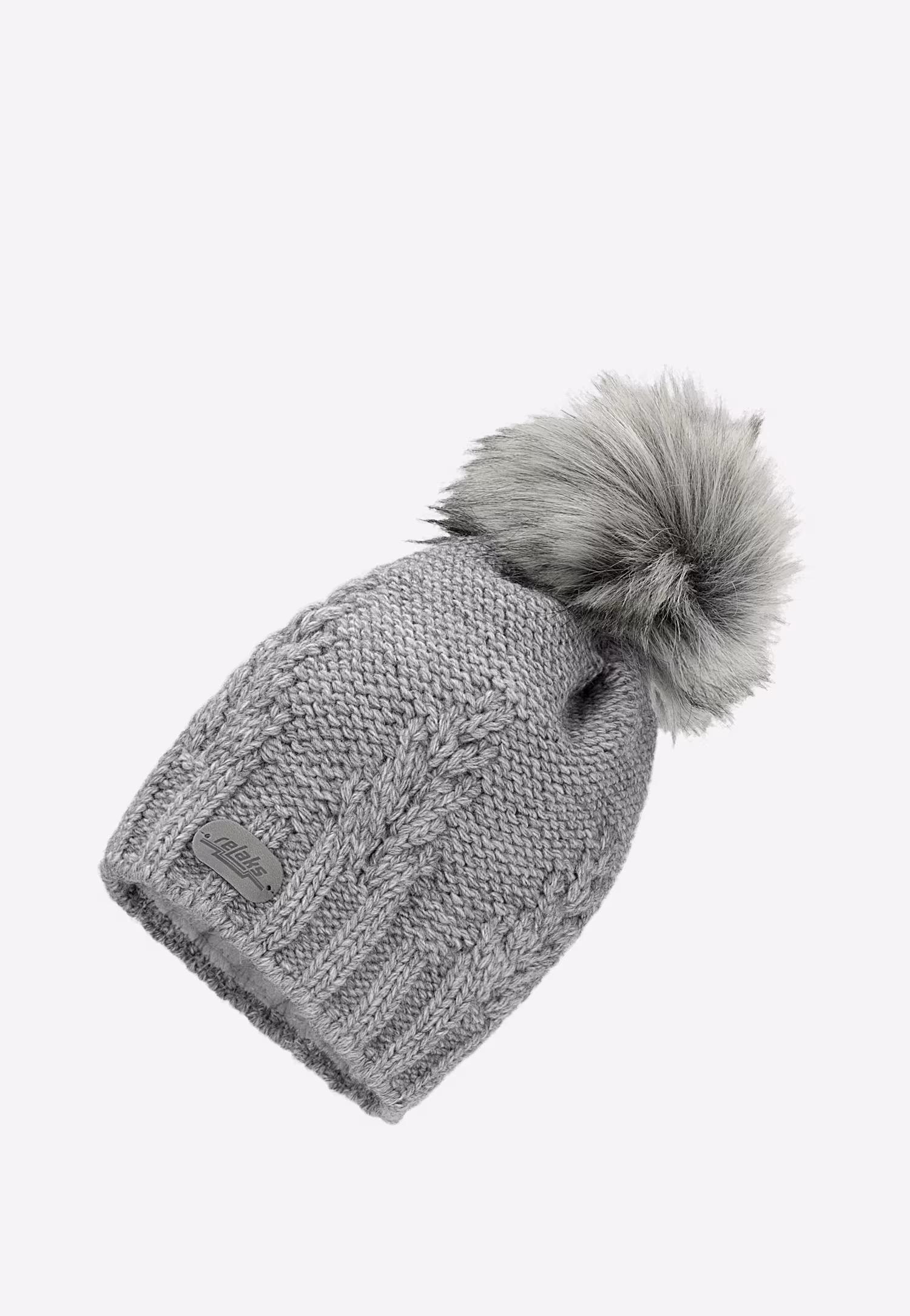 RELAKS zestaw czapka + komin + rękawiczki w kolorze beżowym