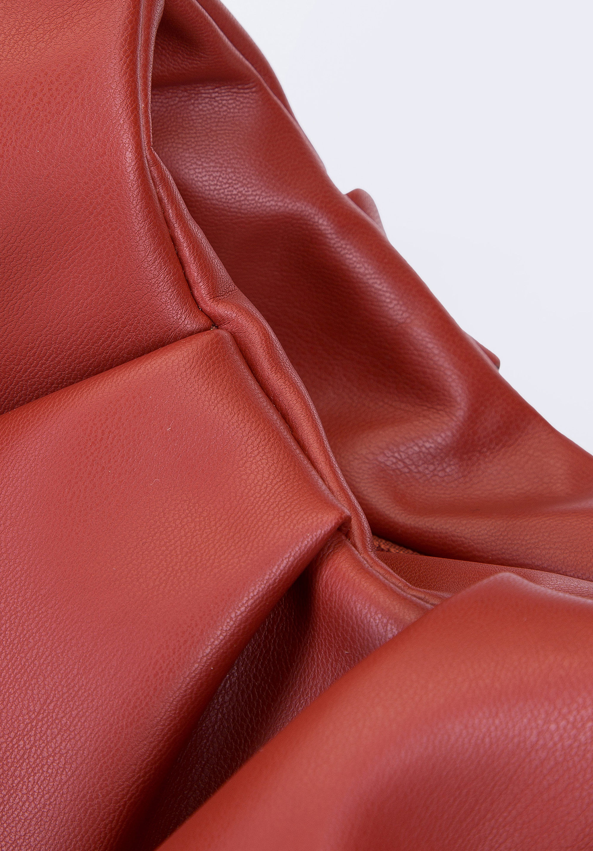 Torebka worek z marszczonej ekoskóry