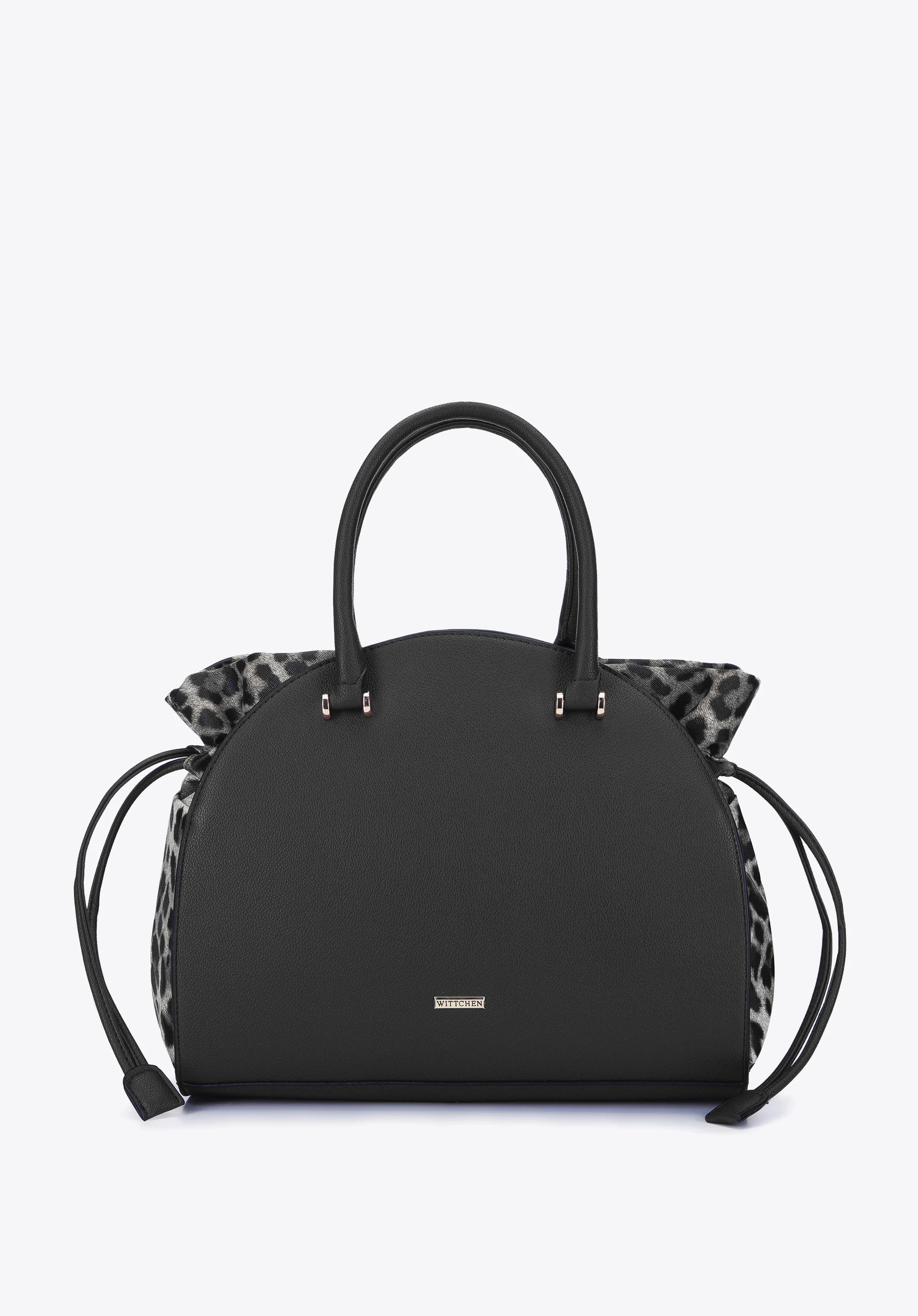 Kuferek ze skóry ekologicznej w cętki