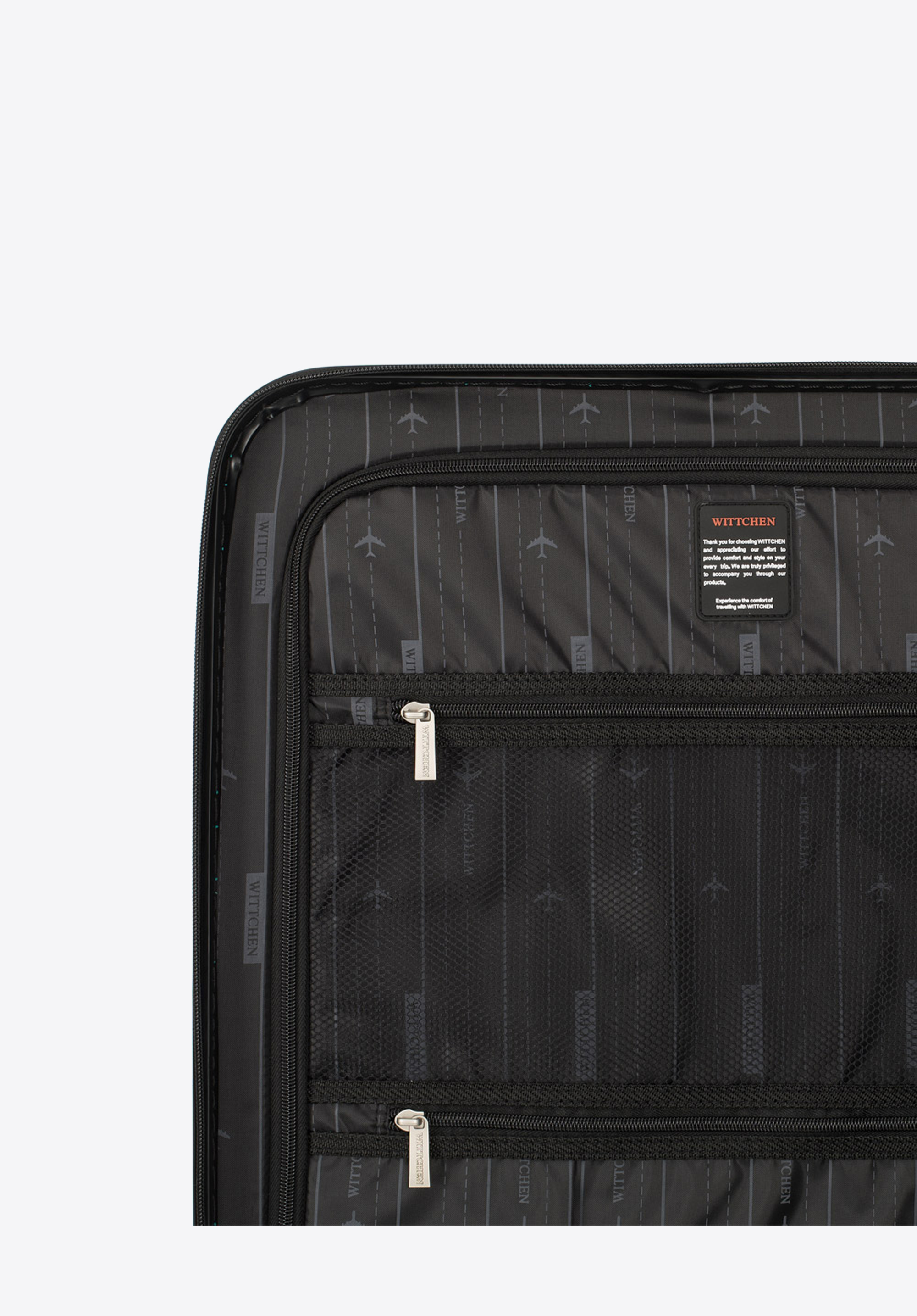 Walizka kabinowa z polipropylenu żłobiona