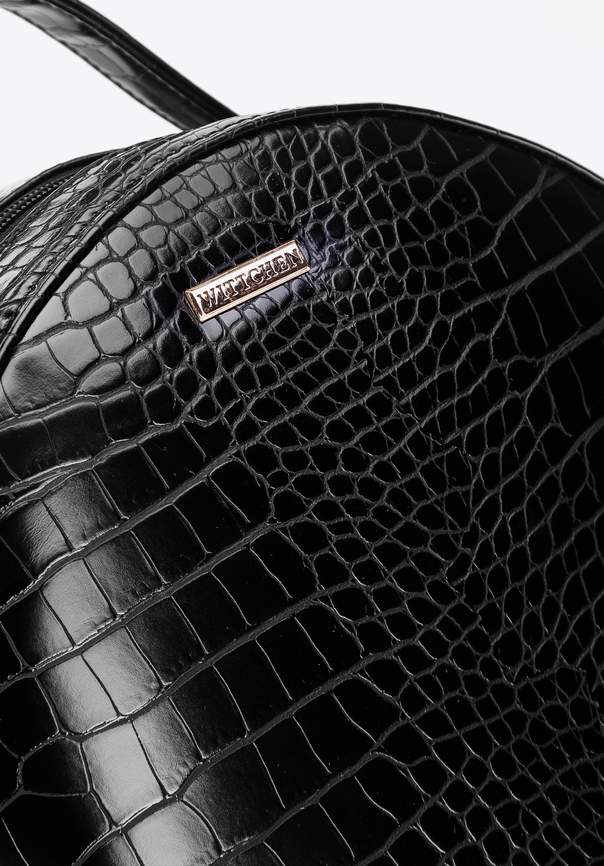 Damski plecak z ekoskóry croco mały