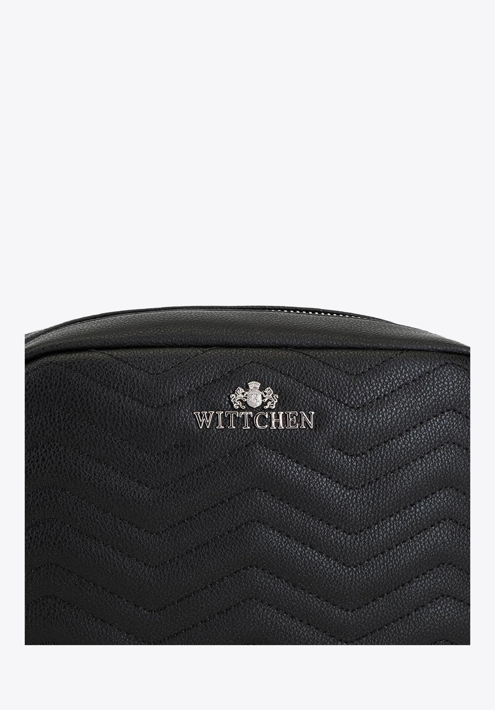 Damska listonoszka skórzana w zygzaki