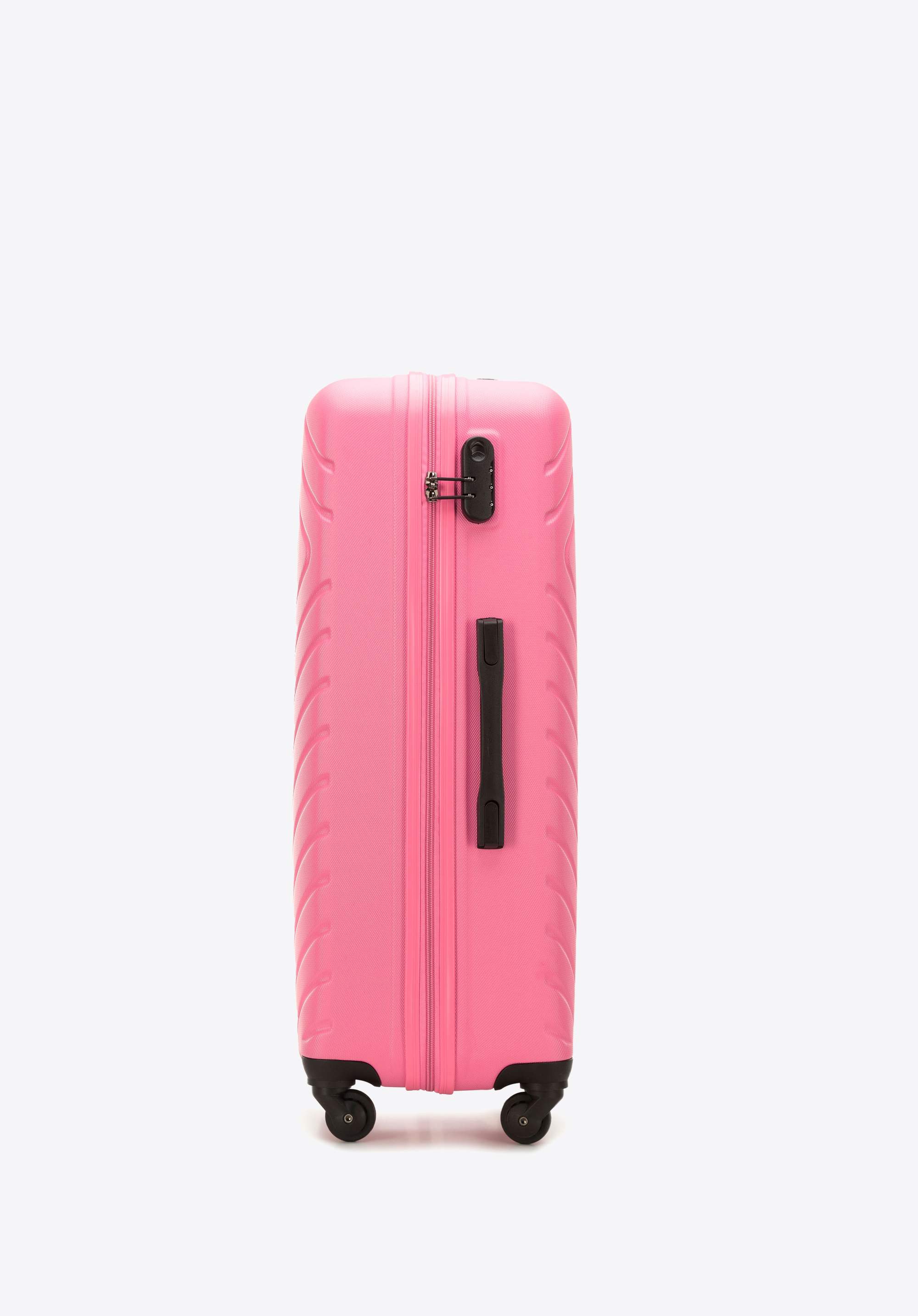 Walizka kabinowa z ABS-u z geometrycznym tłoczeniem