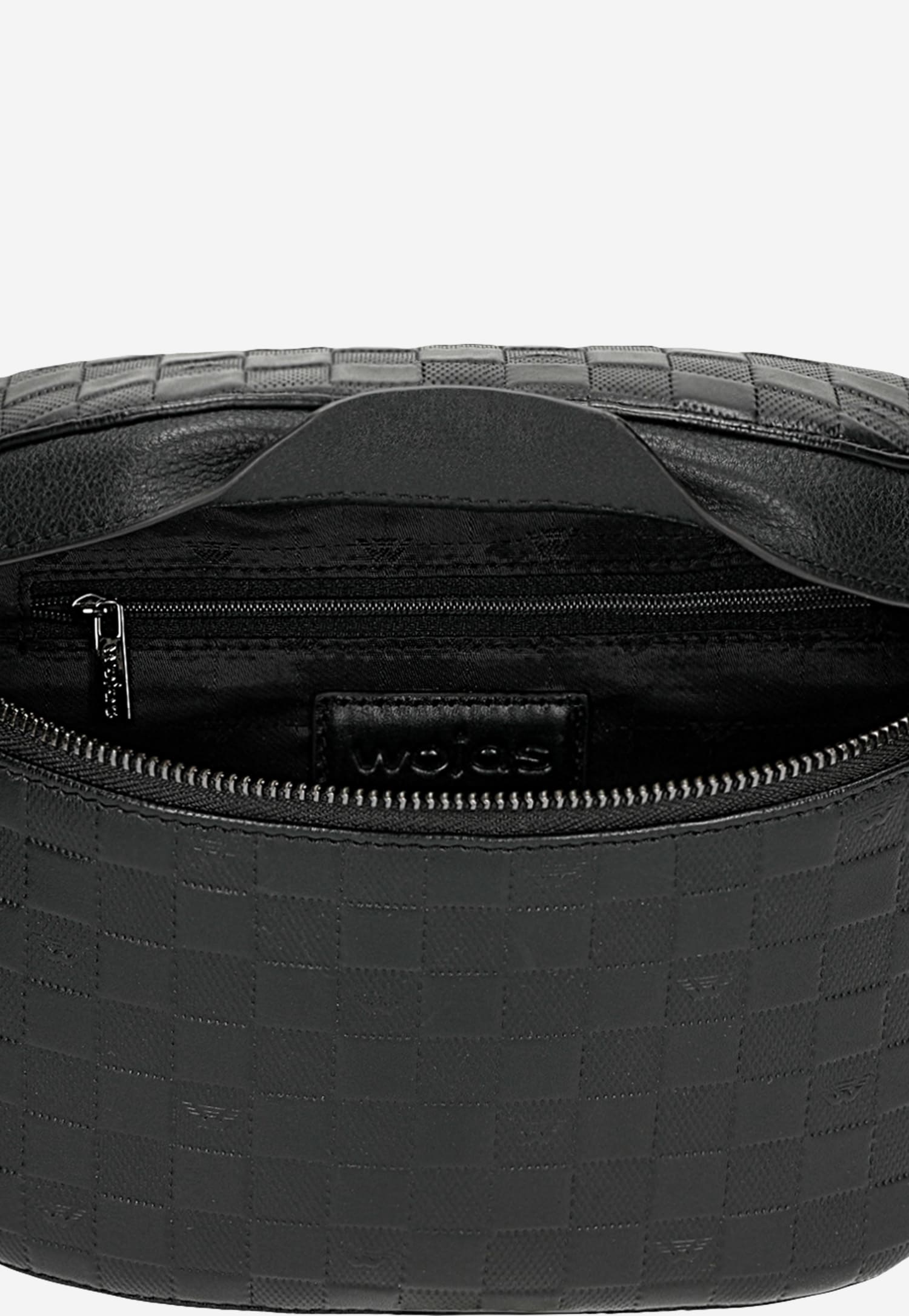 Czarna logowana nerka męska