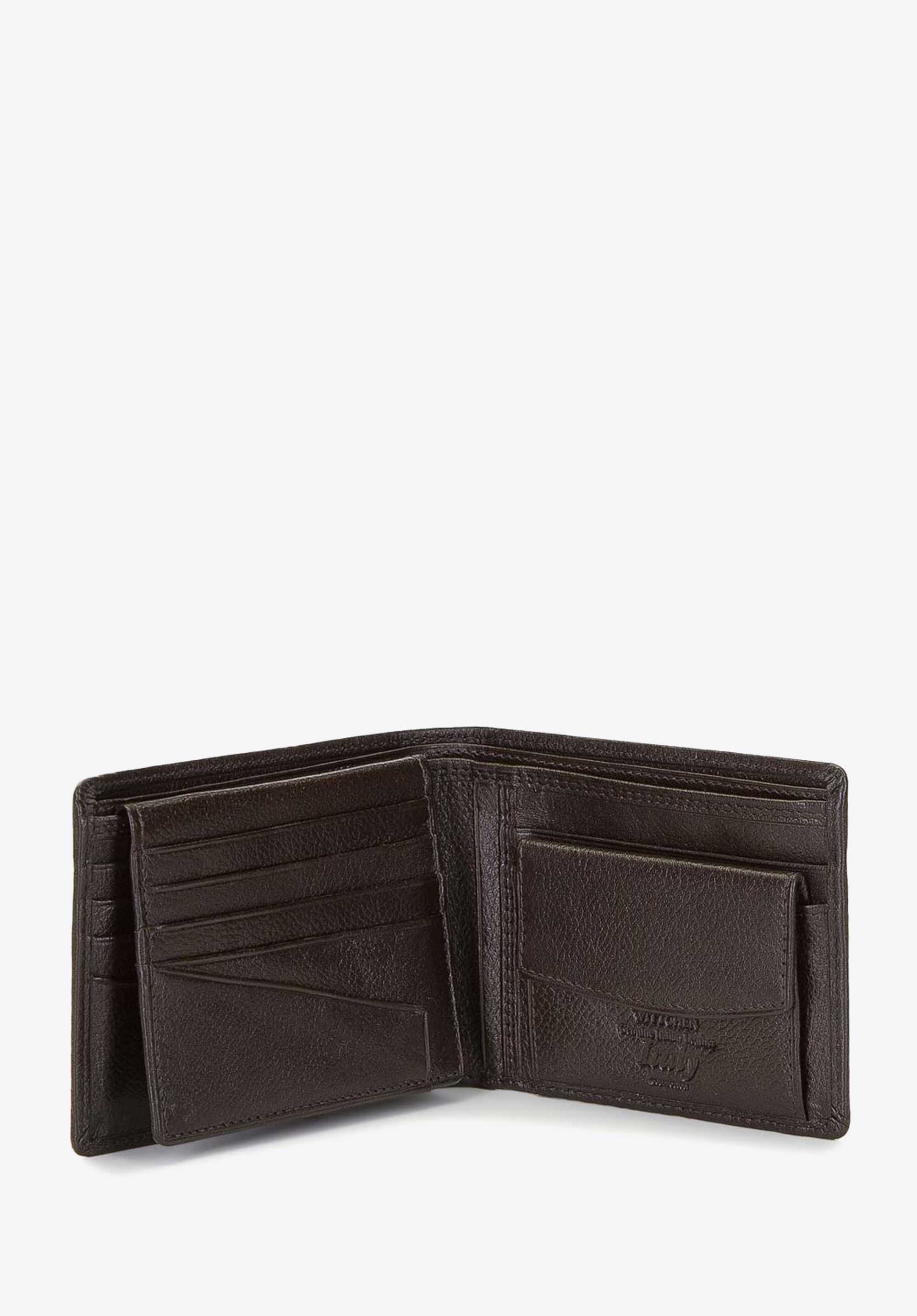 Męski portfel skórzany z wykładanym panelem