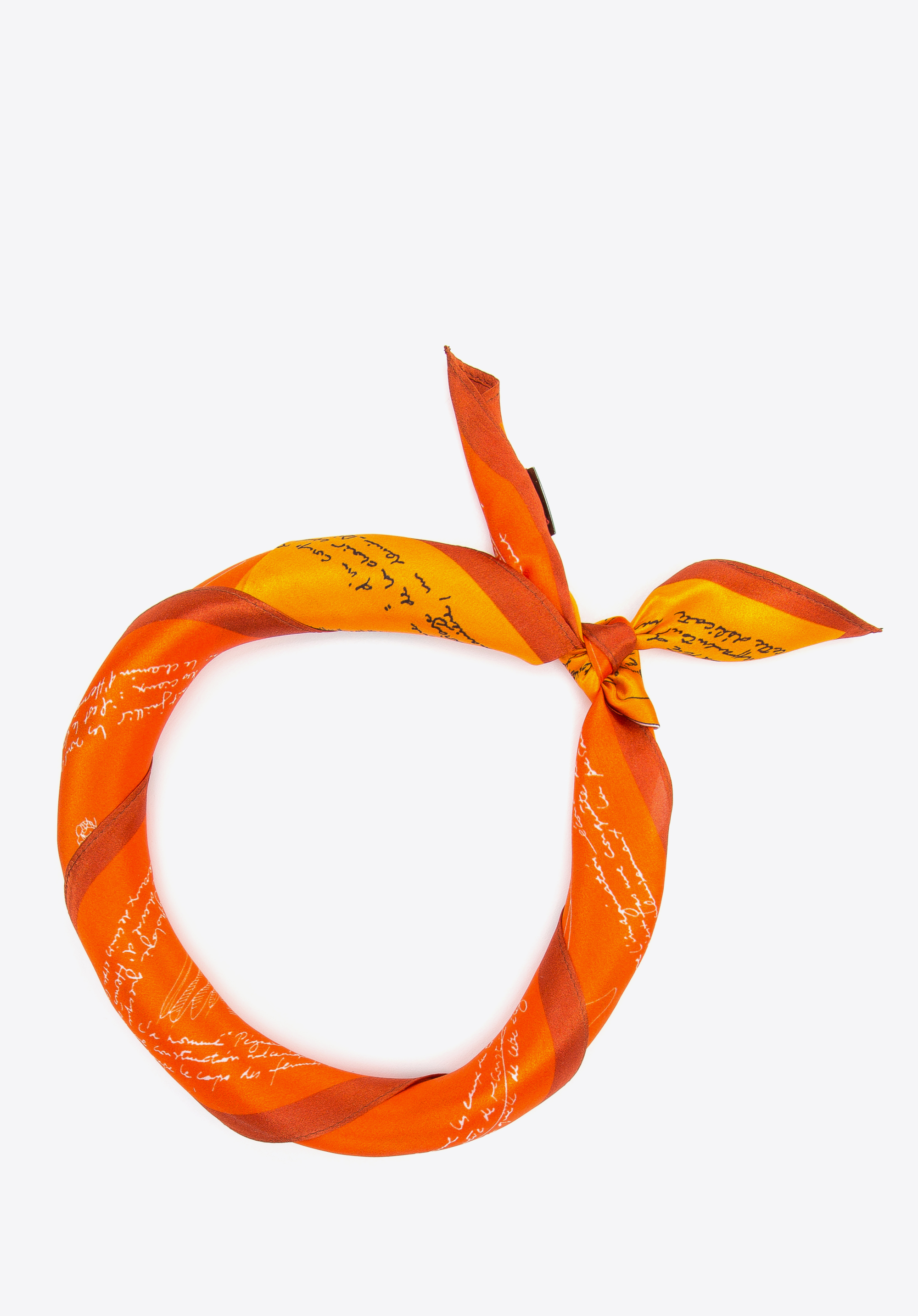 Damska apaszka jedwabna we wzory