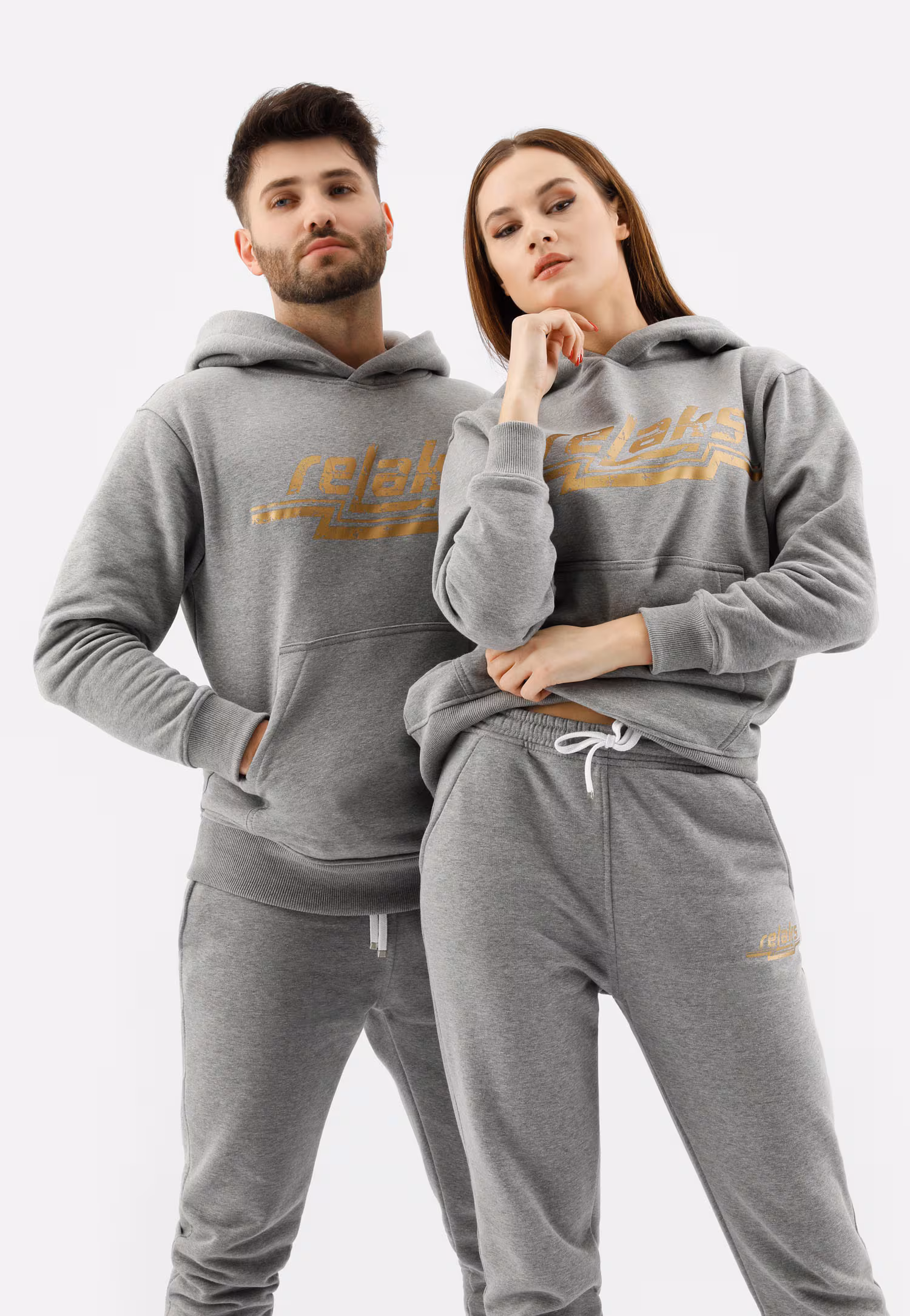 Czarna bluza męska RELAKS z kapturem