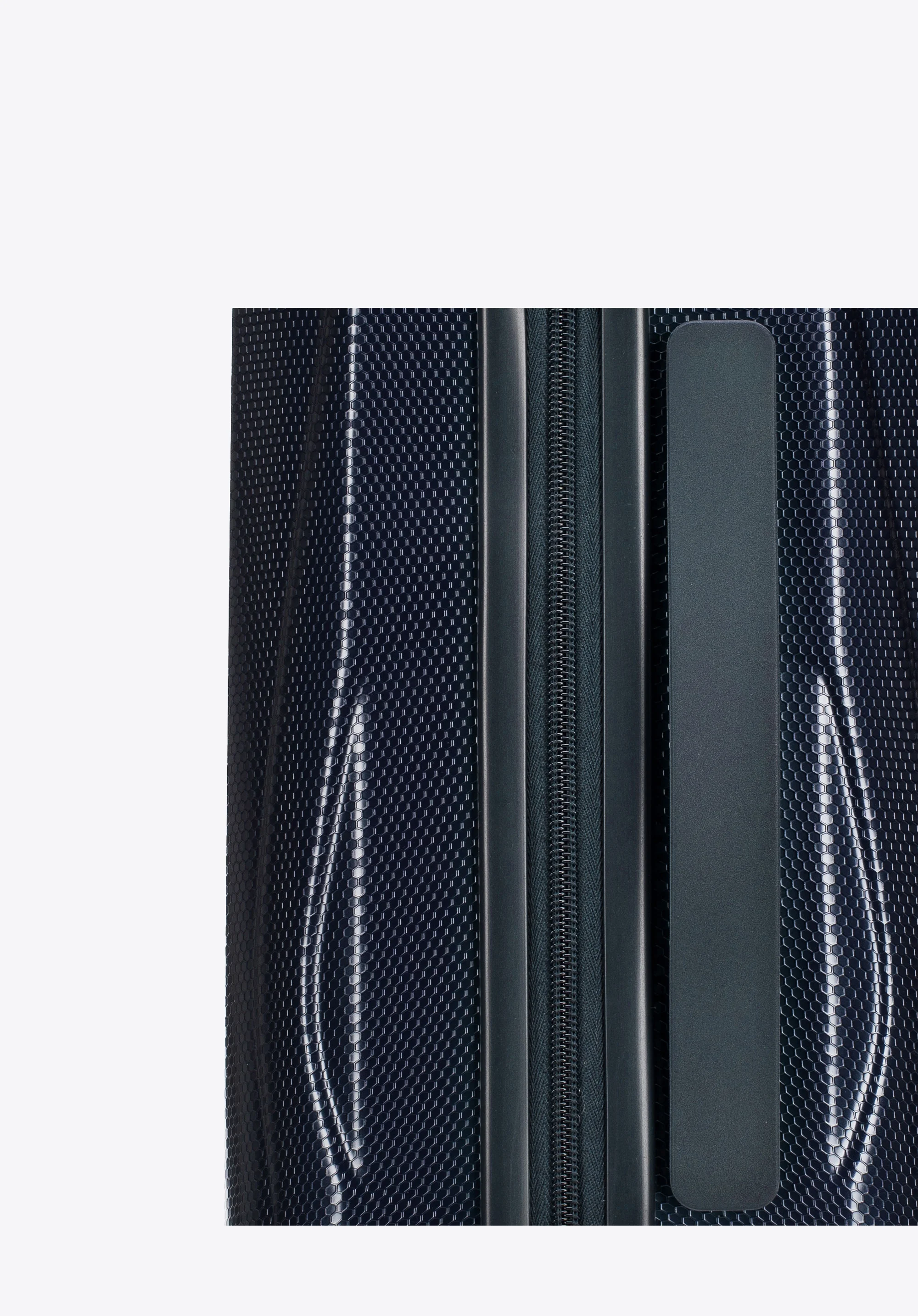 Walizka kabinowa z polikarbonu geometryczna