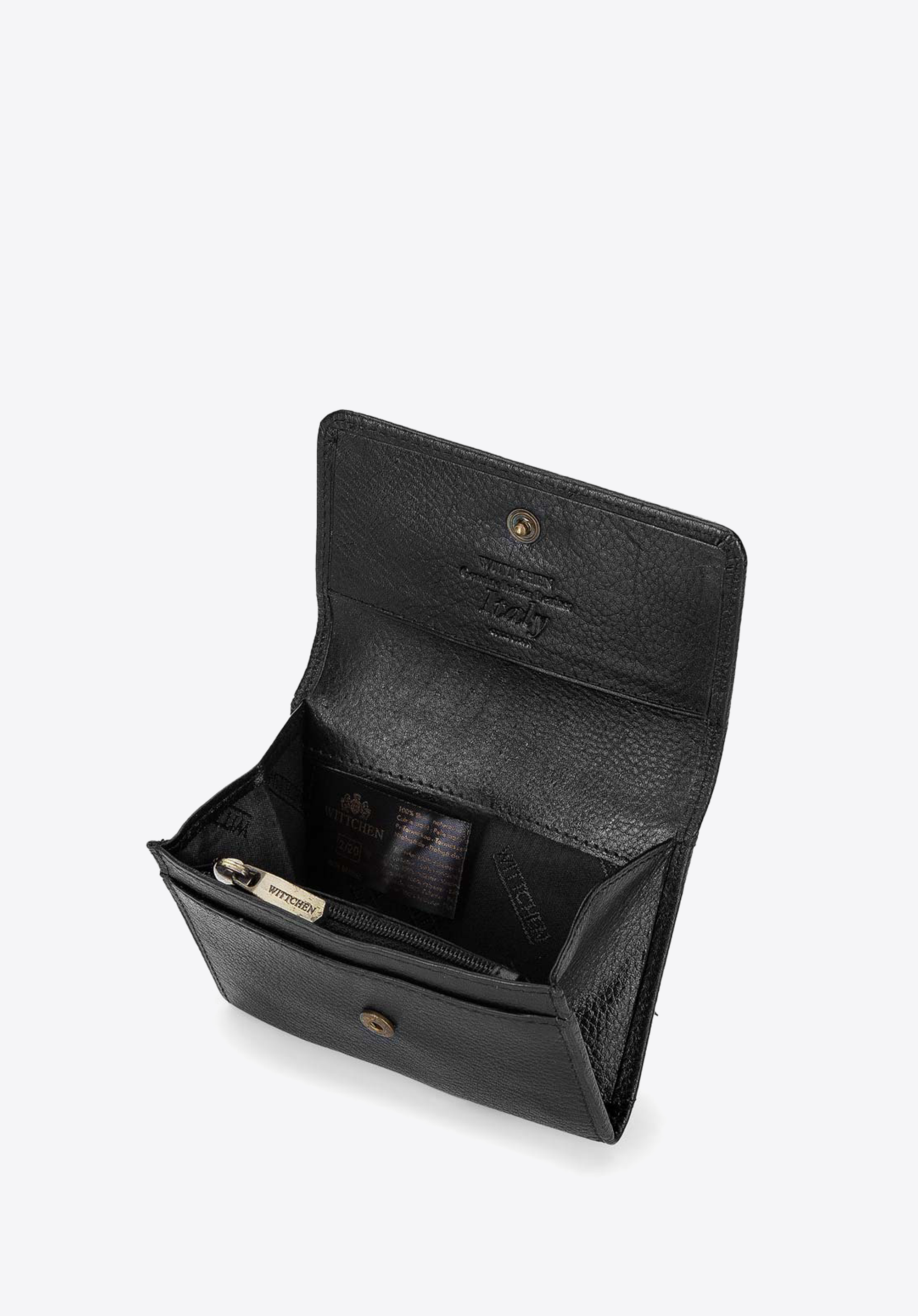 Portfel skórzany mały na zatrzask