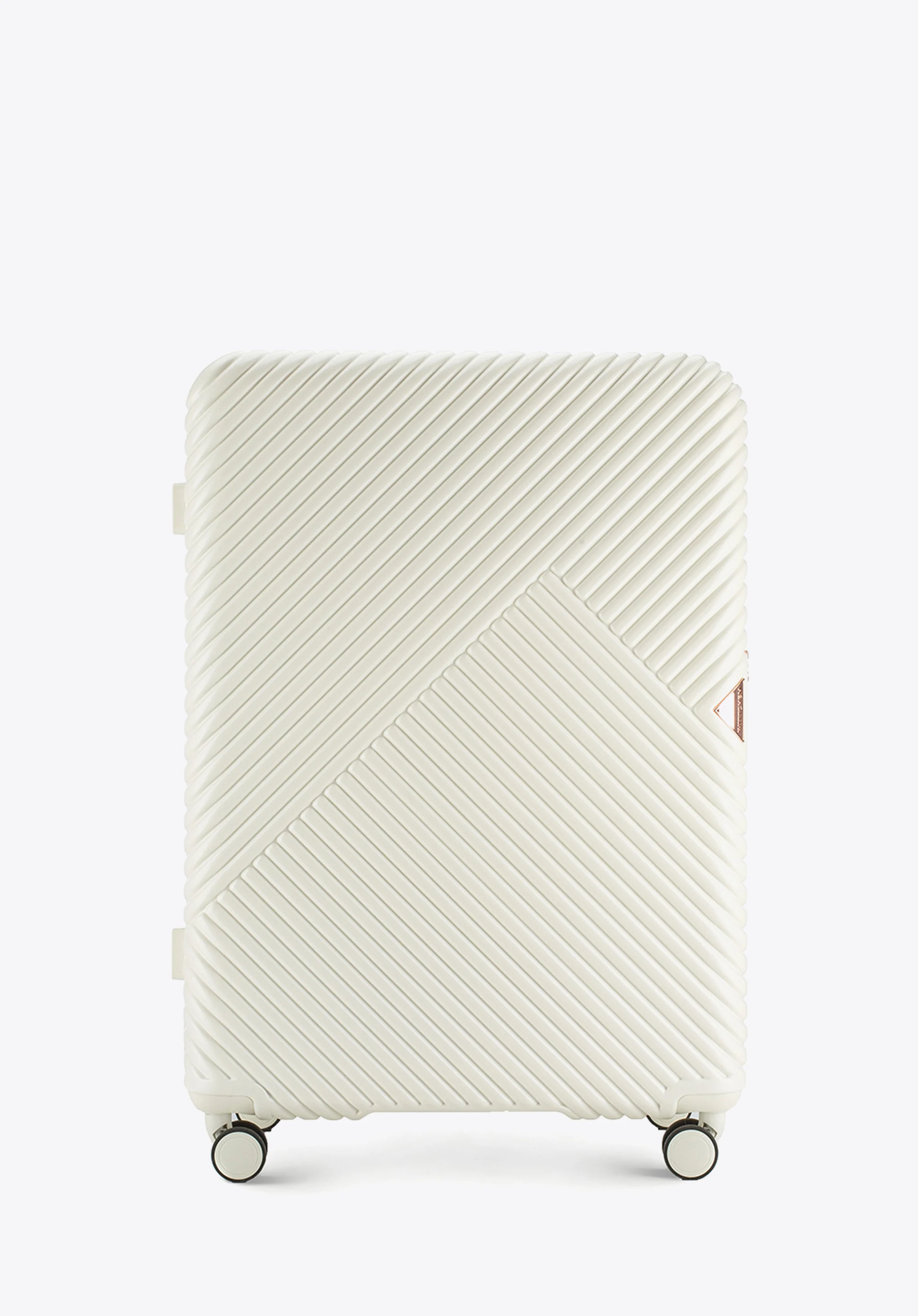 Walizka kabinowa z polikarbonu w paseczki