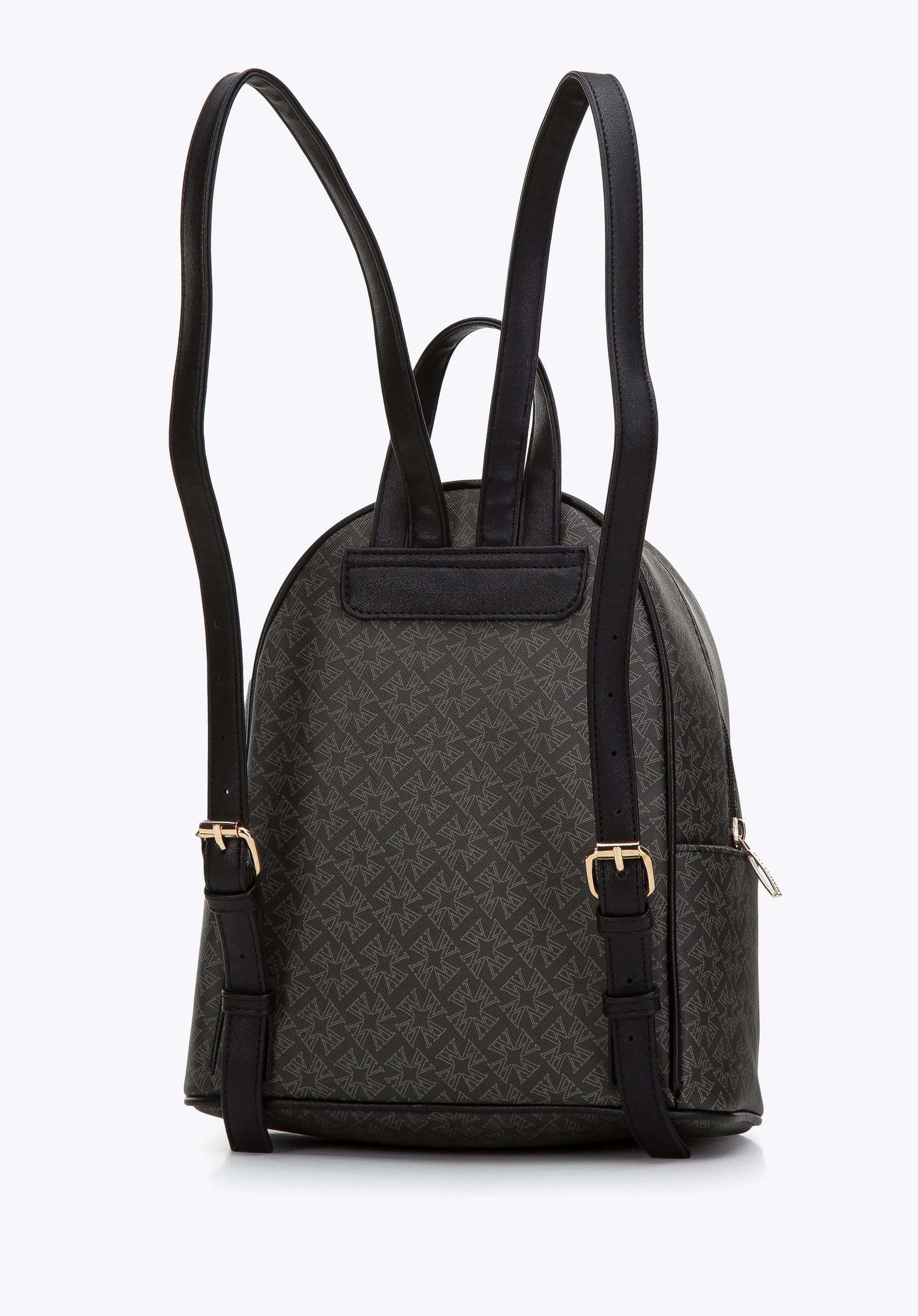 Damski plecak z ekoskóry w monogram