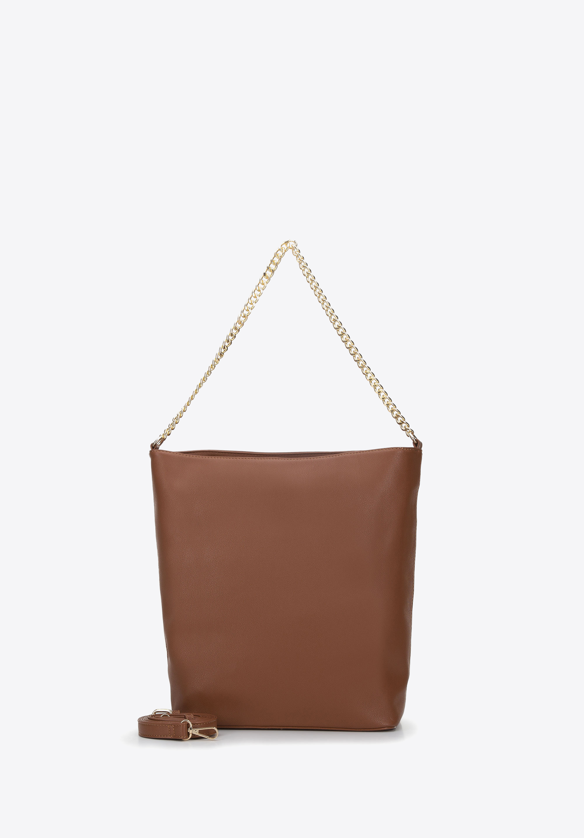 Torebka worek z plecionką na łańcuszku