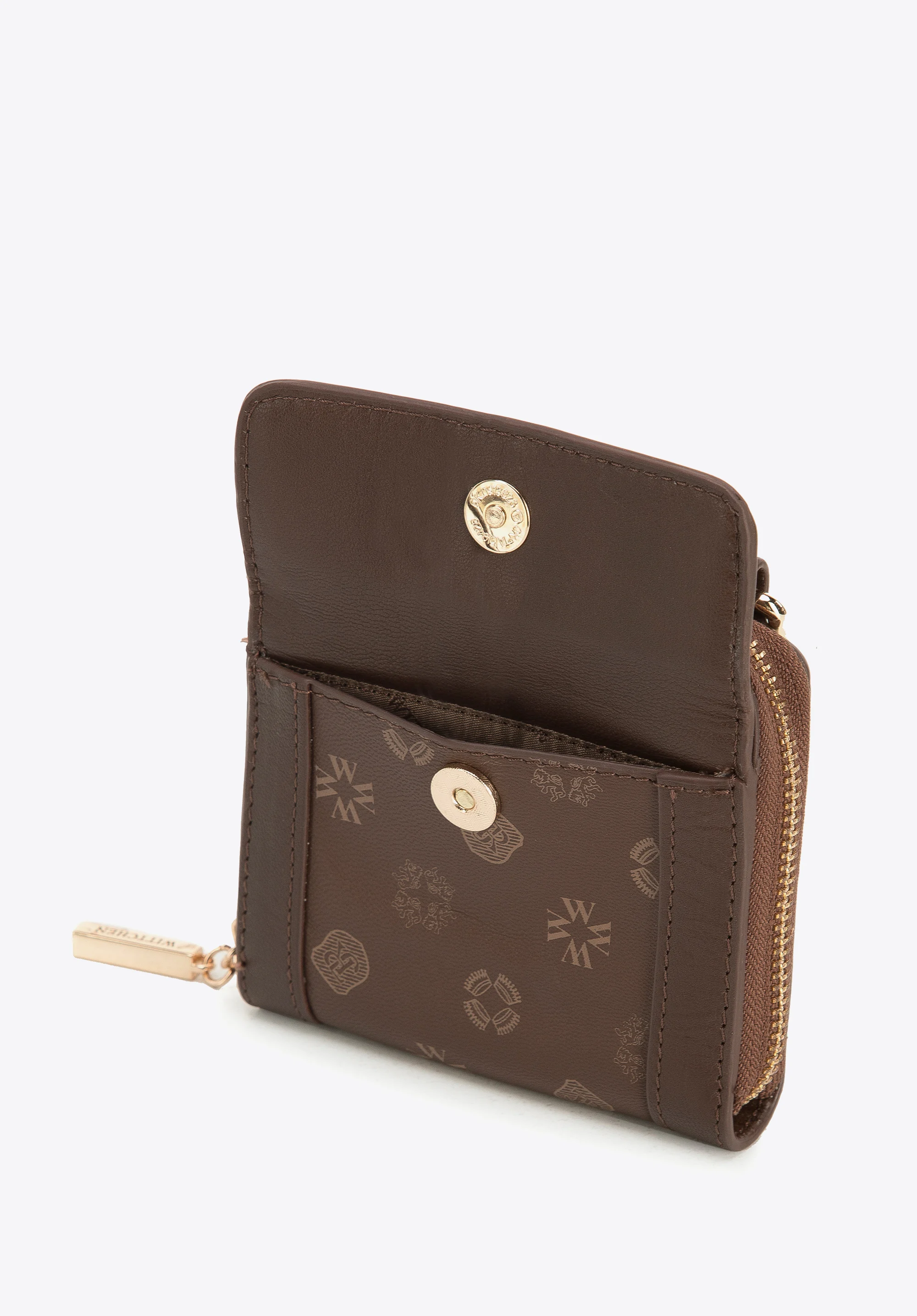 Damski portfel skórzany na łańcuszku