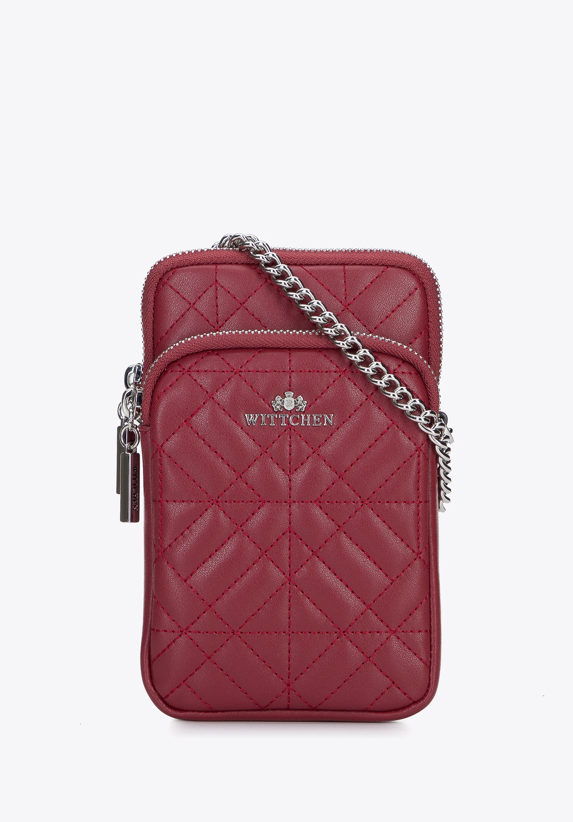 Minitorebka skórzana z kieszenią z przodu