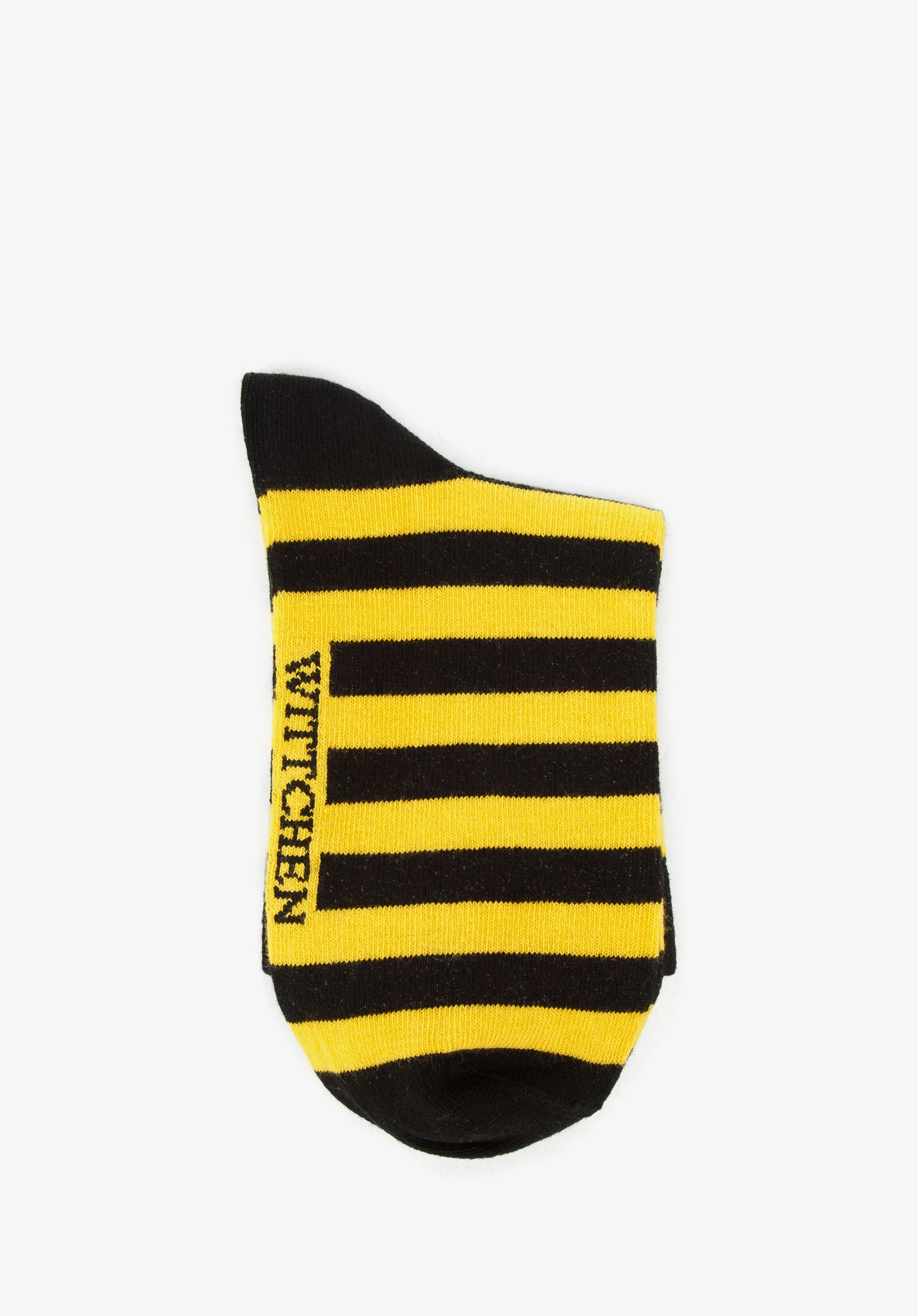Damskie skarpetki w czarno-żółte paski
