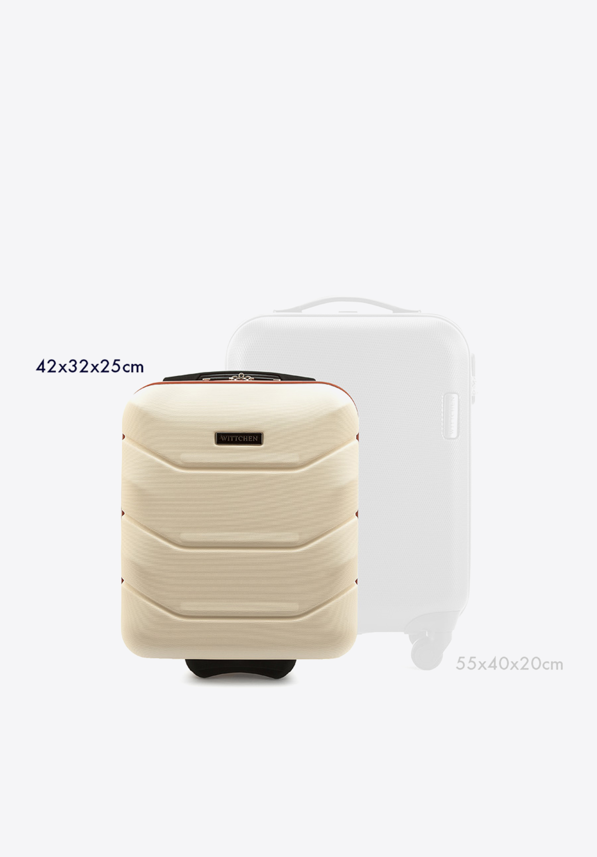 Walizka kabinowa z ABS-u ze żłobieniami