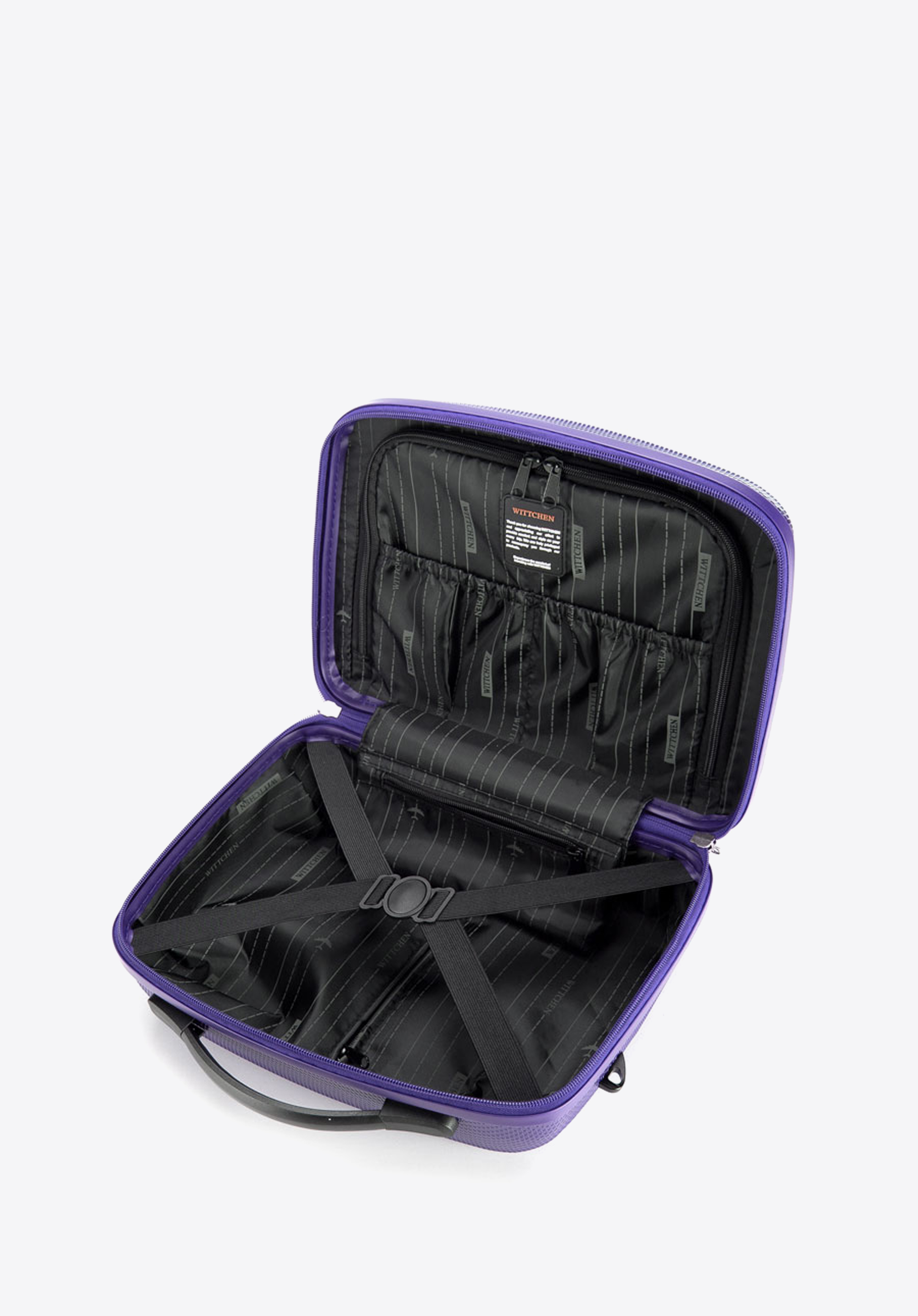 Walizka kabinowa z polikarbonu jednokolorowa