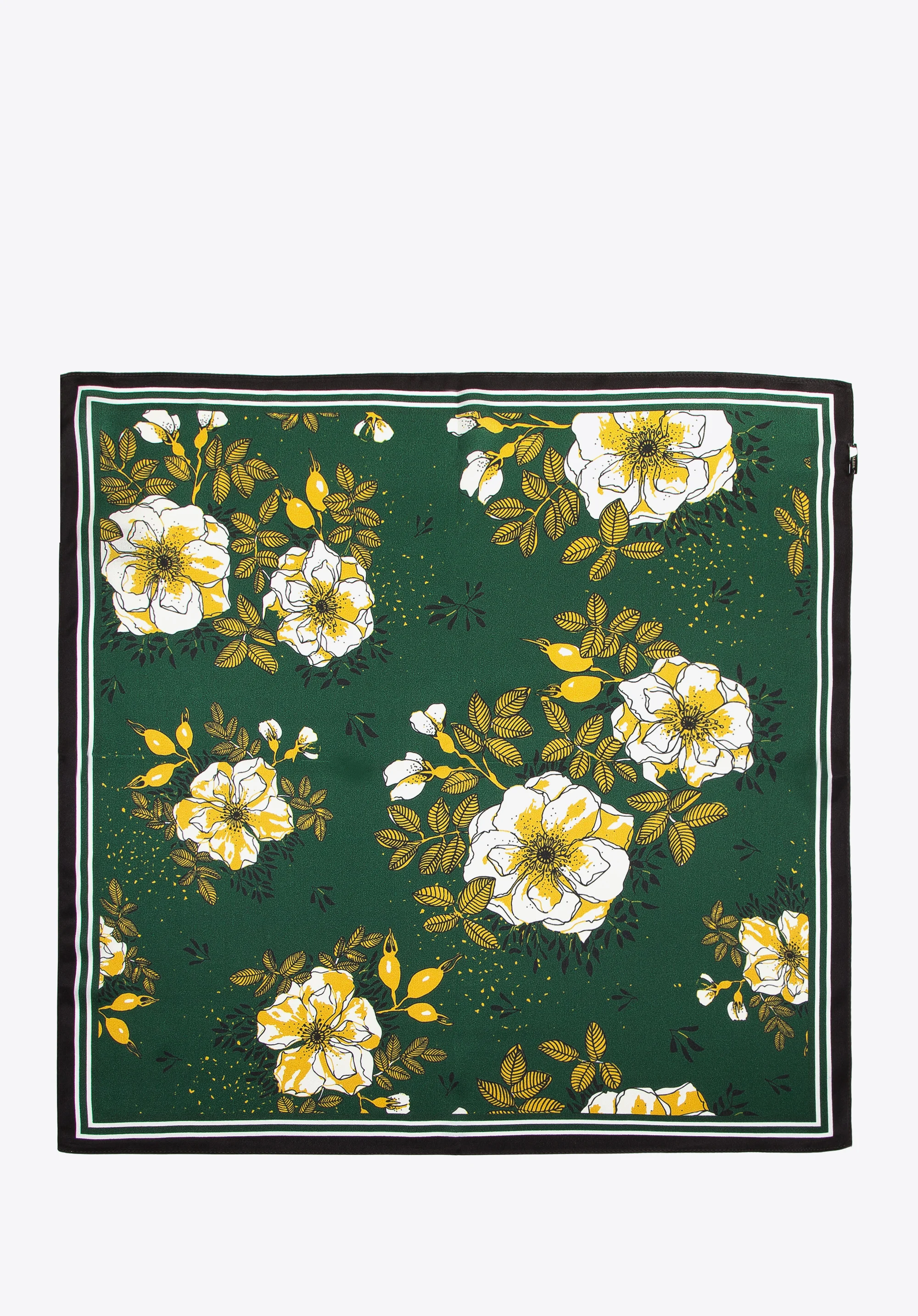 Damska apaszka jedwabna we wzory