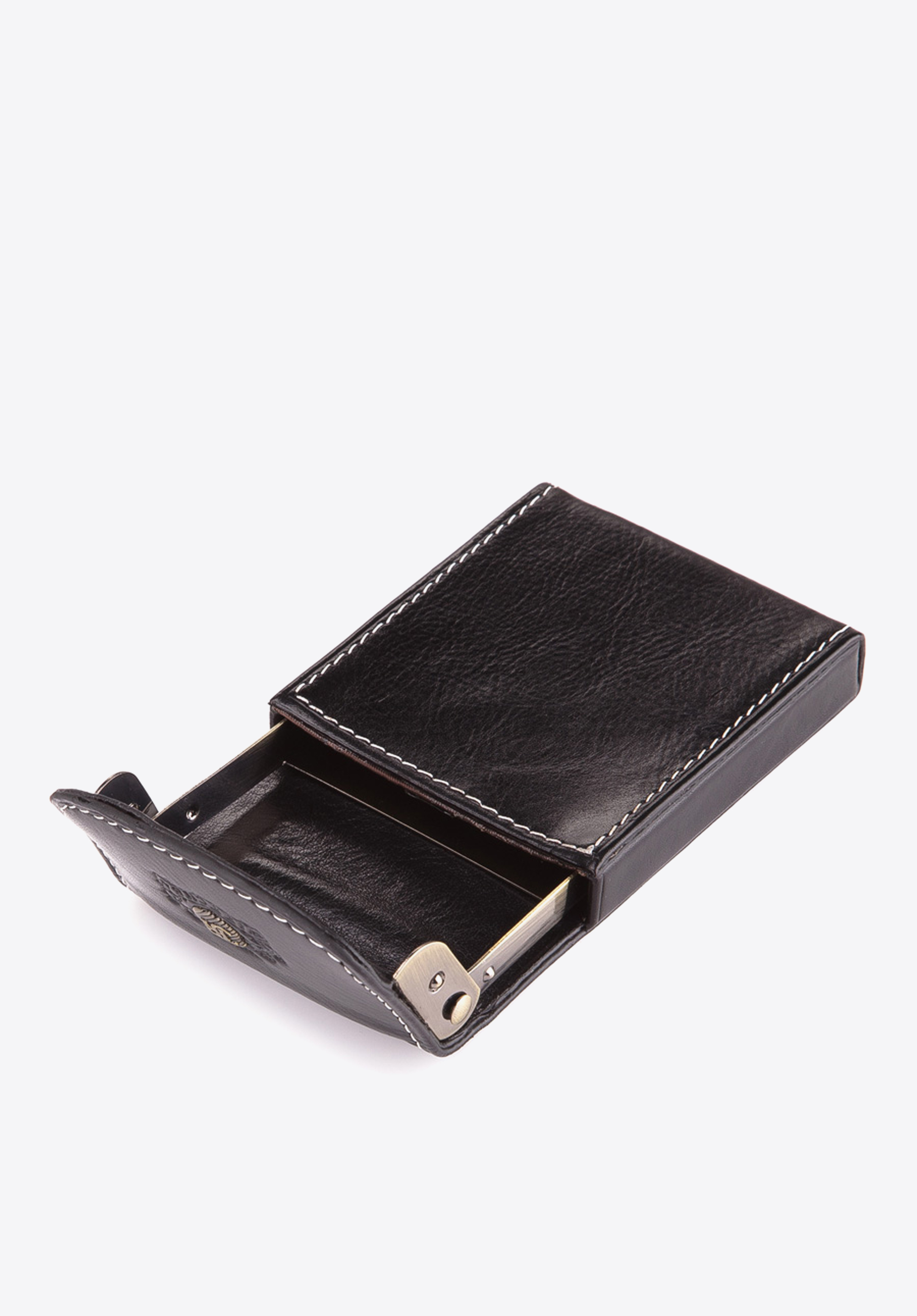 Etui na wizytówki ze skóry pionowe