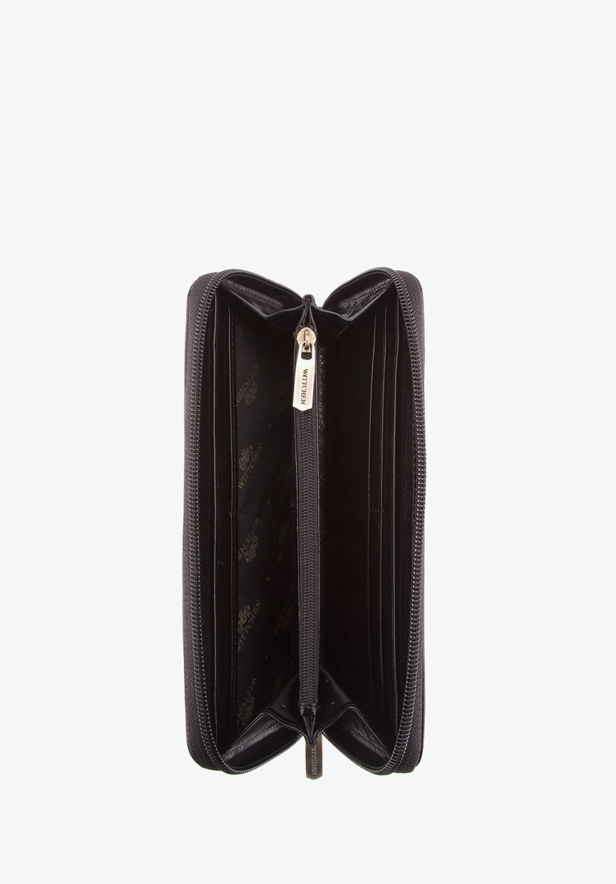 Damski portfel skórzany stylowy na zamek