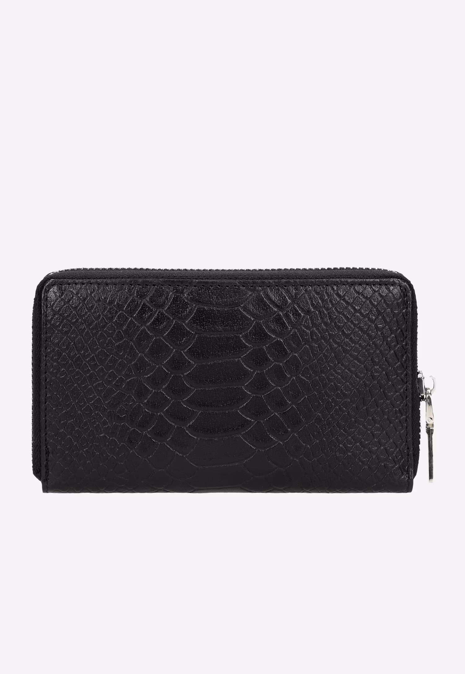 Skórzany czerwony portfel damski zapinany na zamek