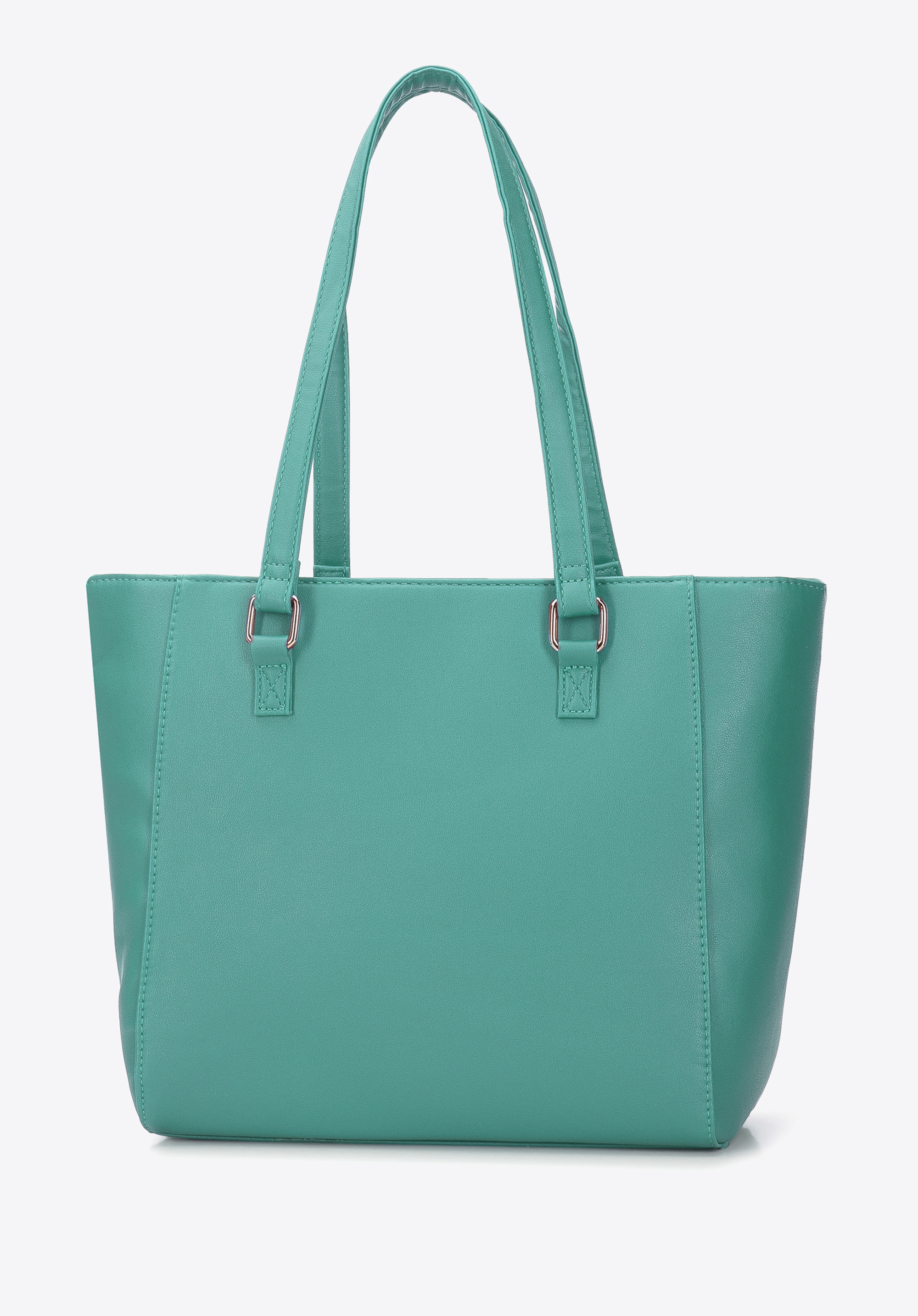 Torebka shopperka z kieszenią z przodu i chwostem