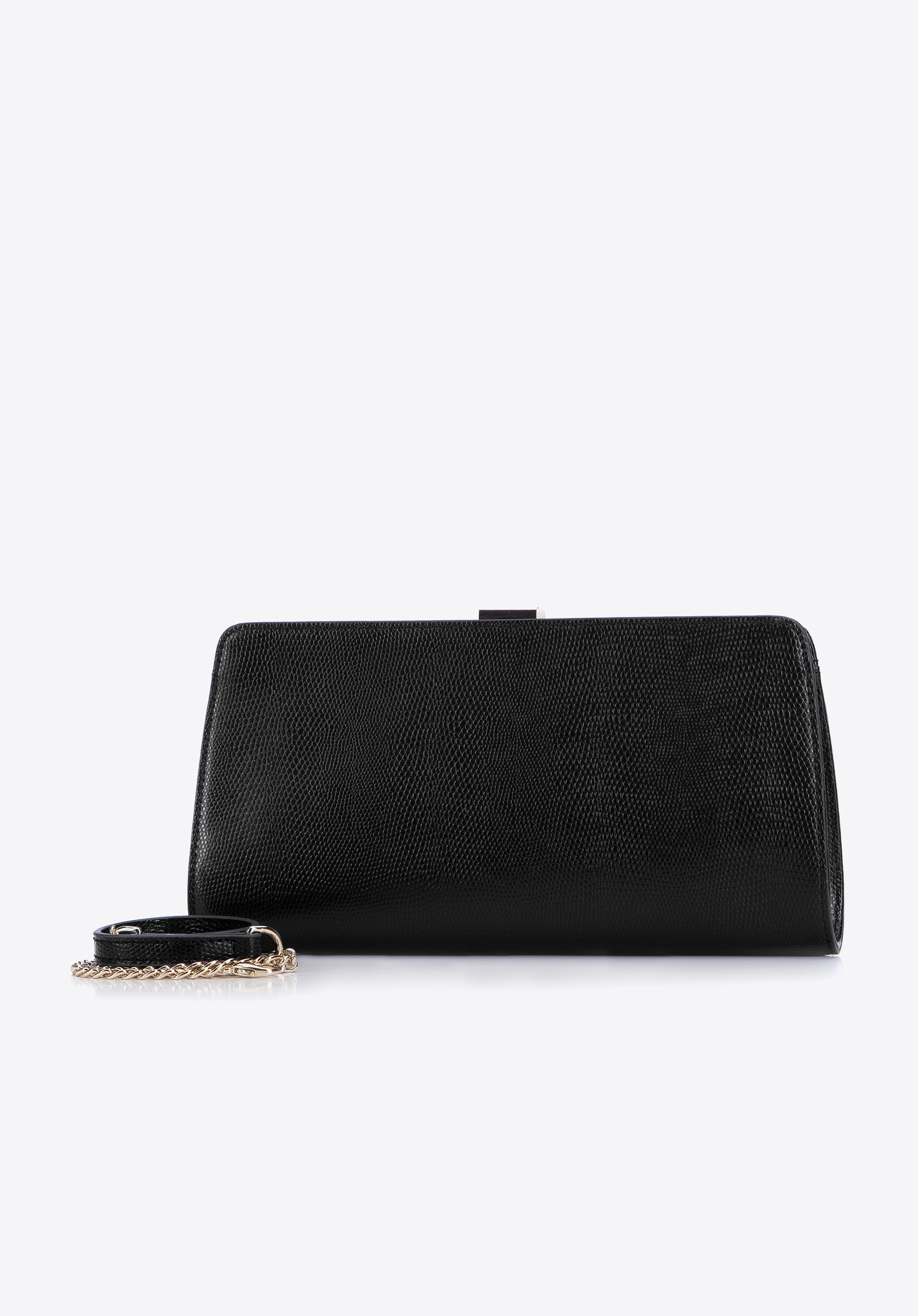 Kopertówka skórzana XXL na łańcuszku