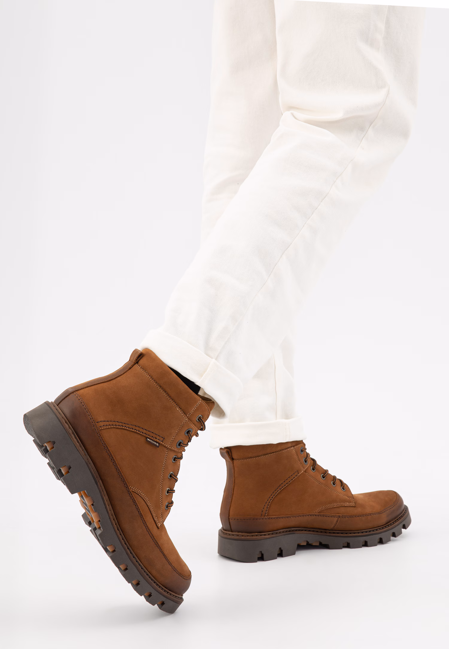 Jasnobrązowe ocieplane workery męskie