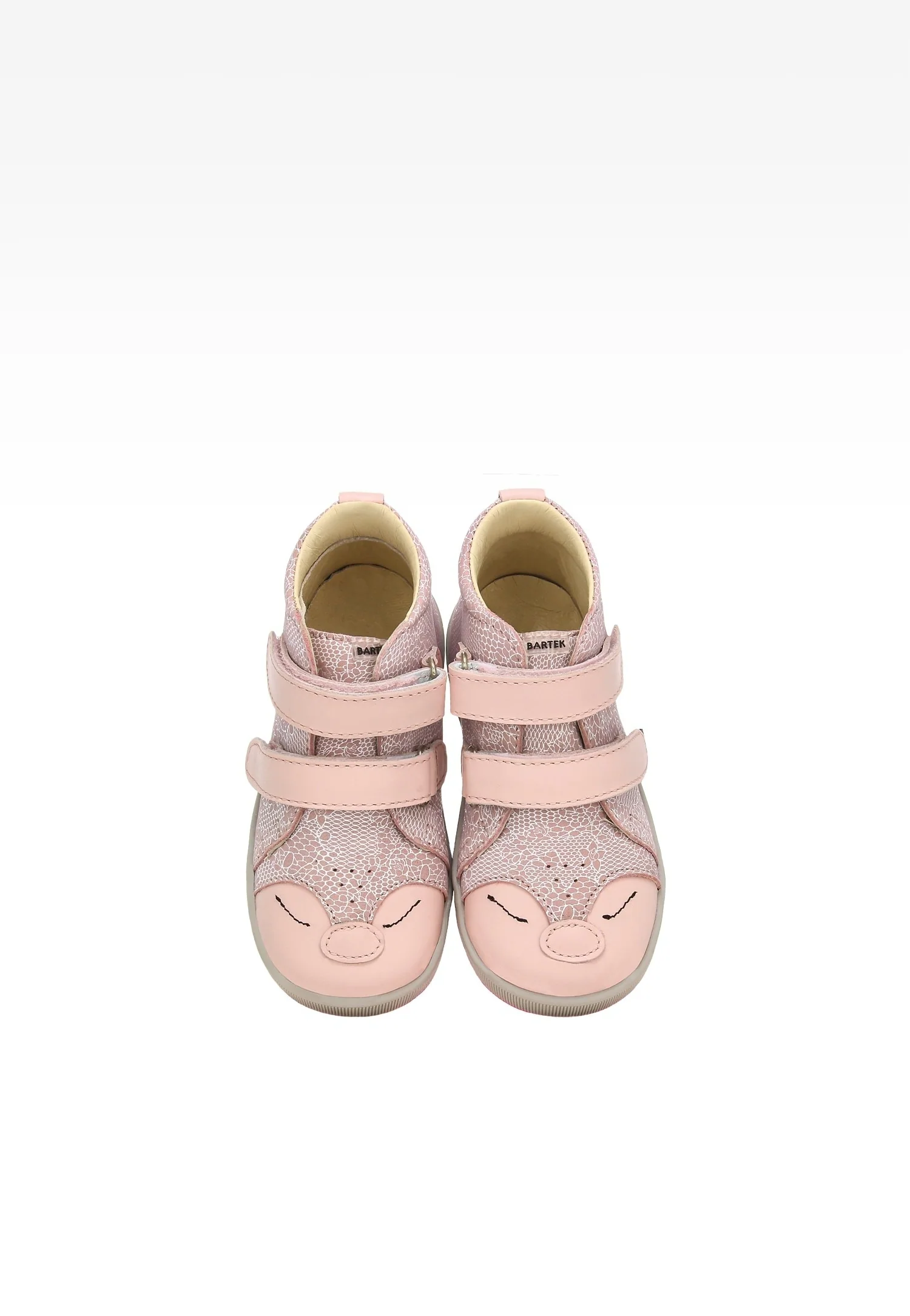 Pomarańczowe trzewiki BARTEK 1356806 z zieloną podeszwą