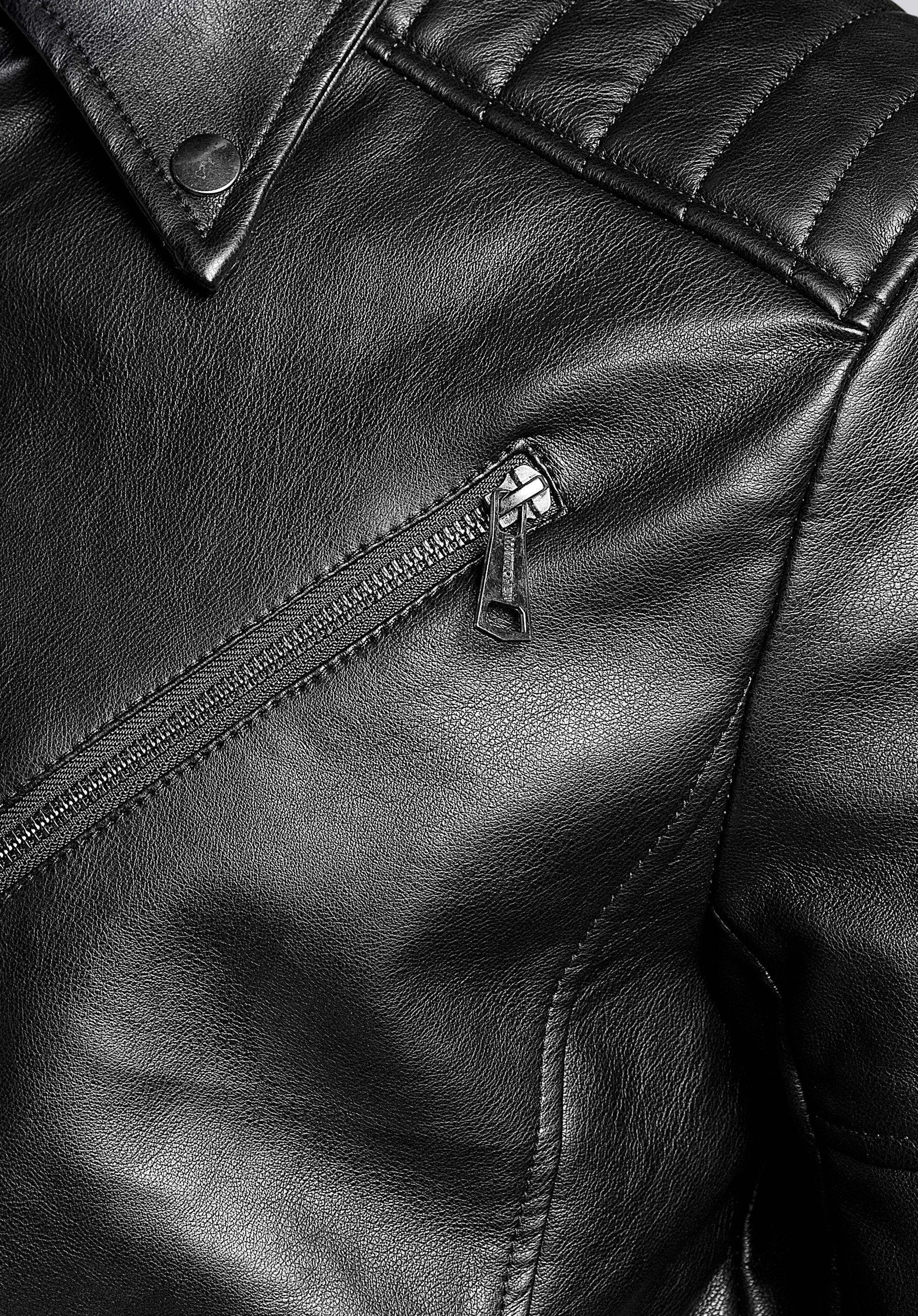 Męska ramoneska z ekoskóry klasyczna