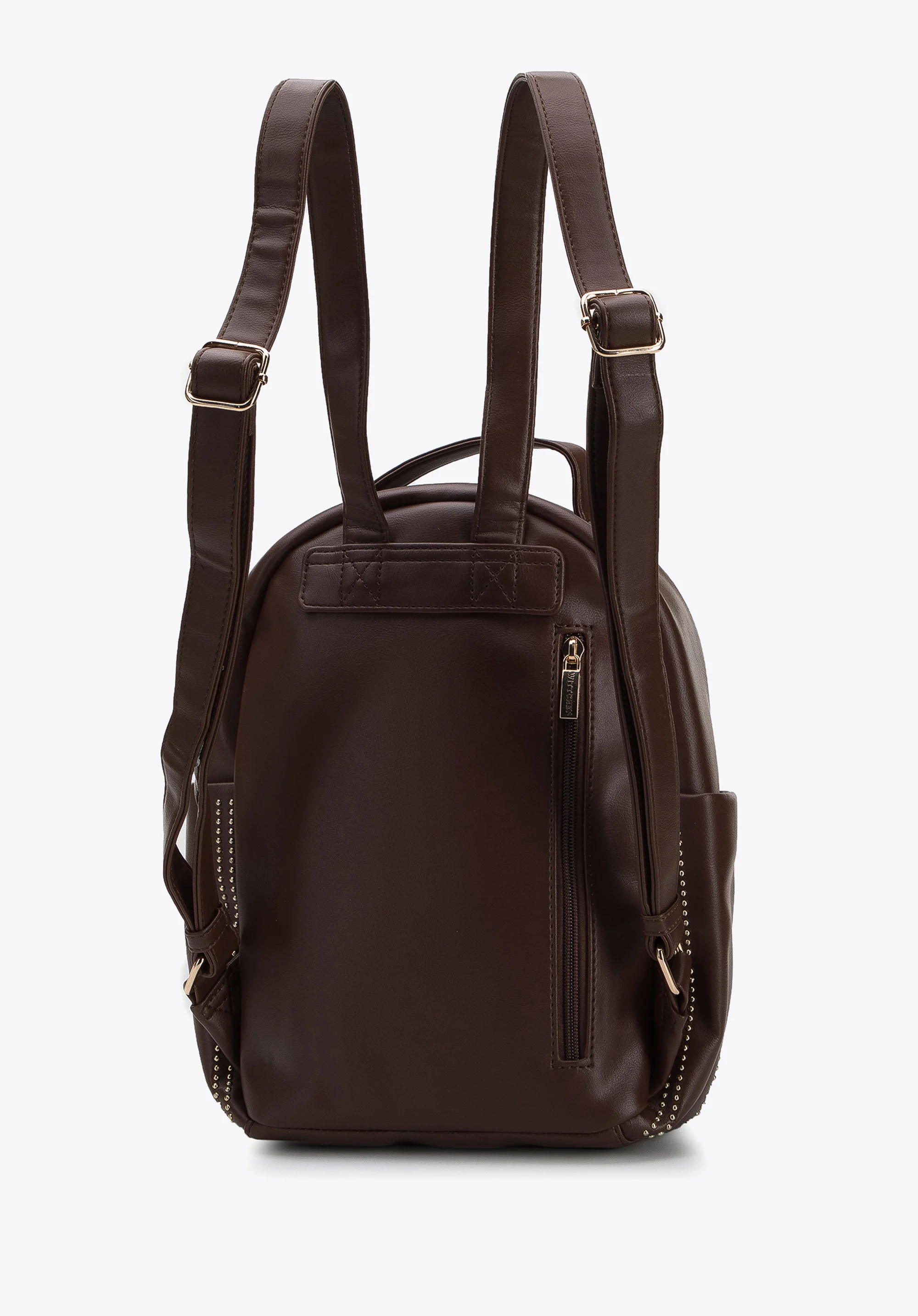 Damski plecak z ozdobnymi nitami