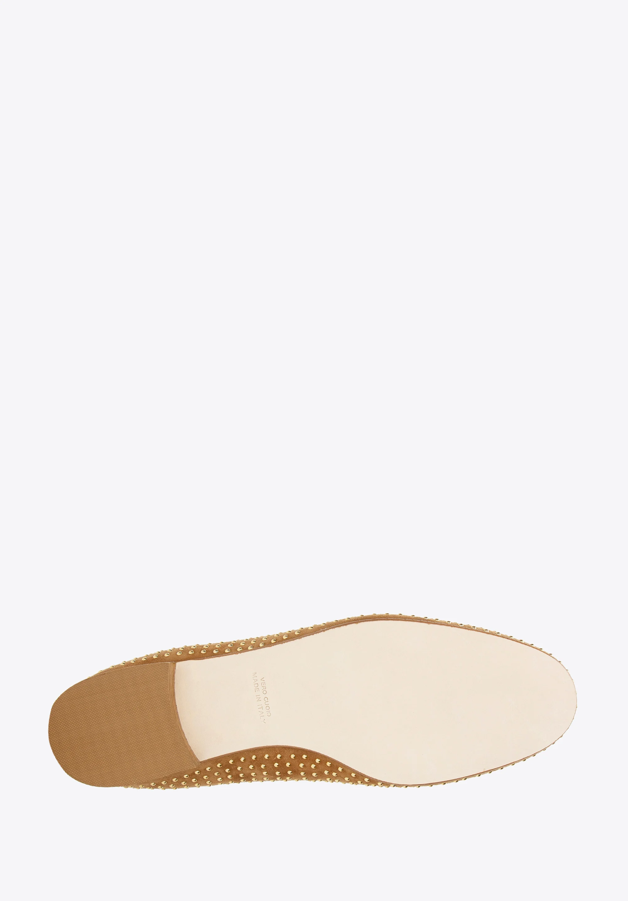 Damskie mokasyny zamszowe z nitami