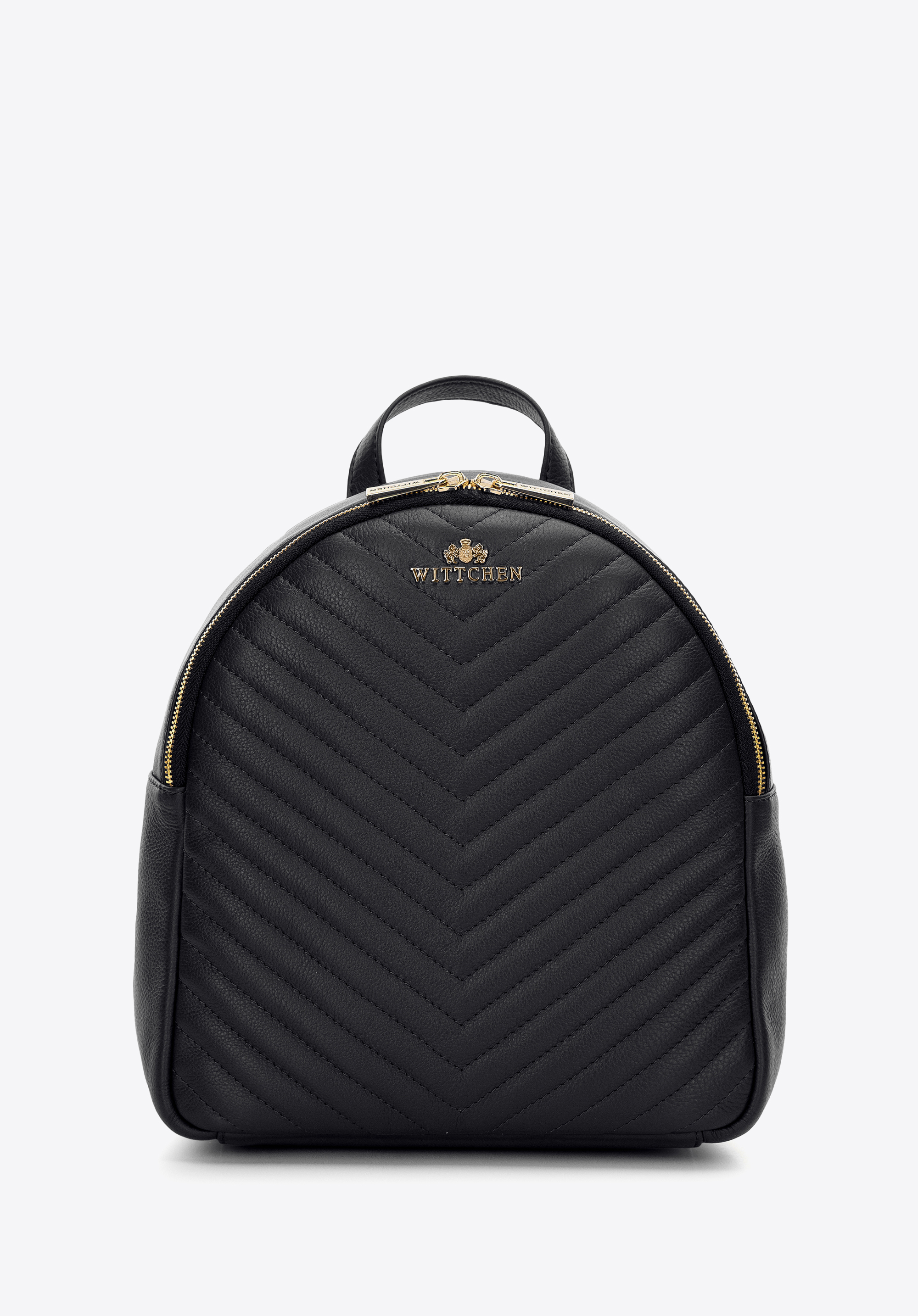 Damski plecak skórzany ukośnie pikowany