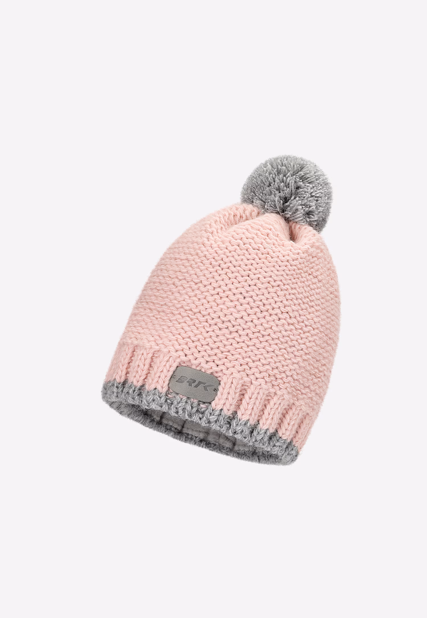 Popielaty zestaw dziecięcy BARTEK czapka z odblaskowym pomponem + komin 8560580