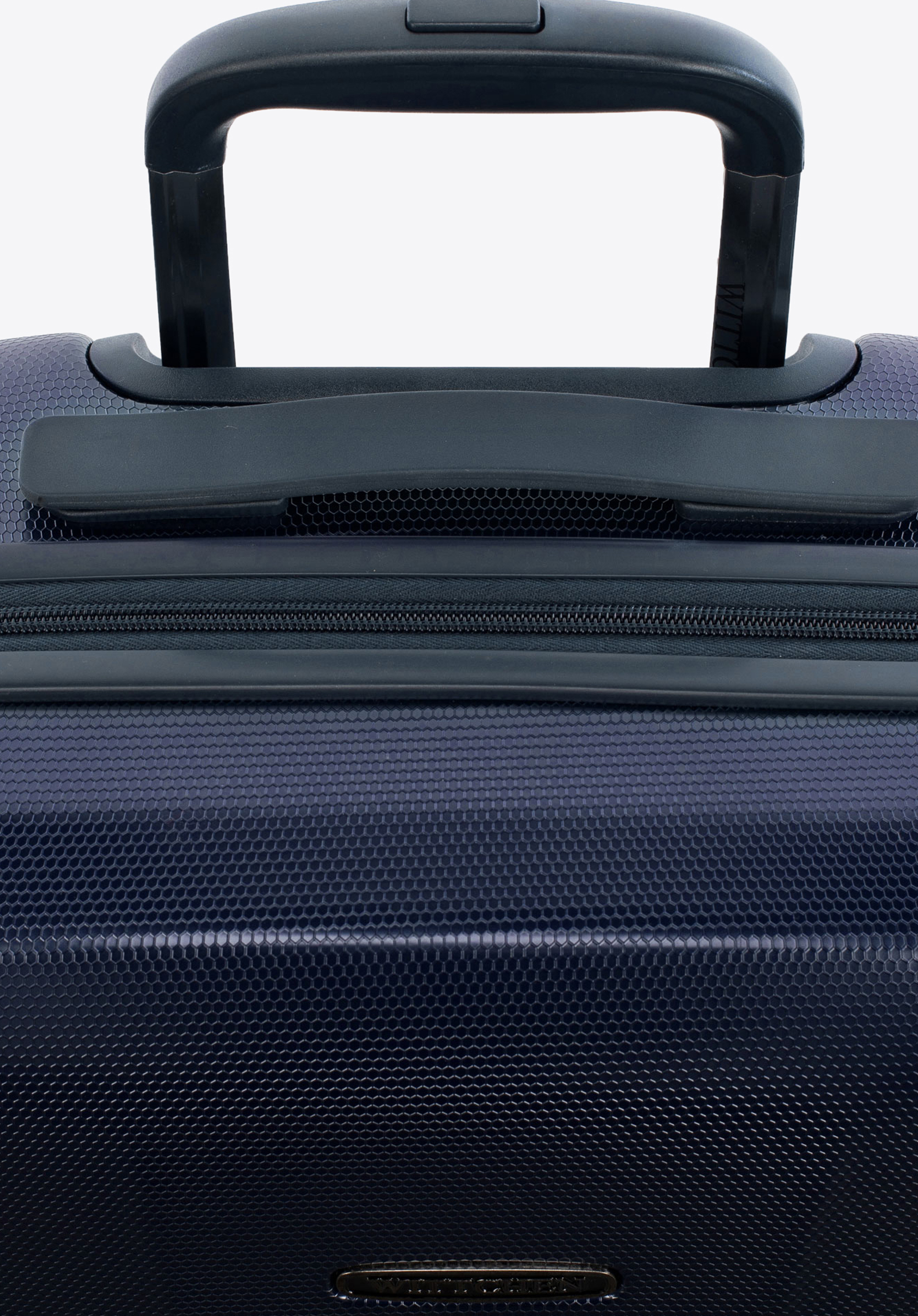 Walizka kabinowa z polikarbonu geometryczna