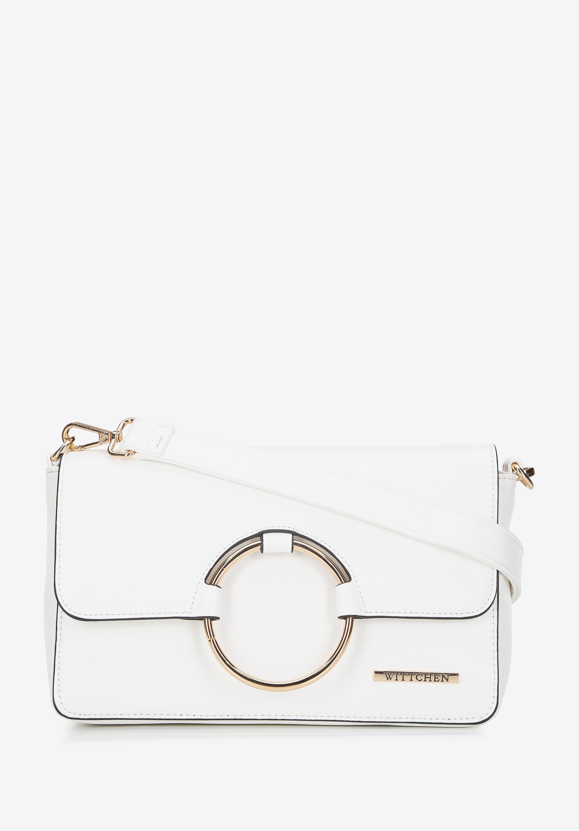 Damska torebka z kółkiem na klapie