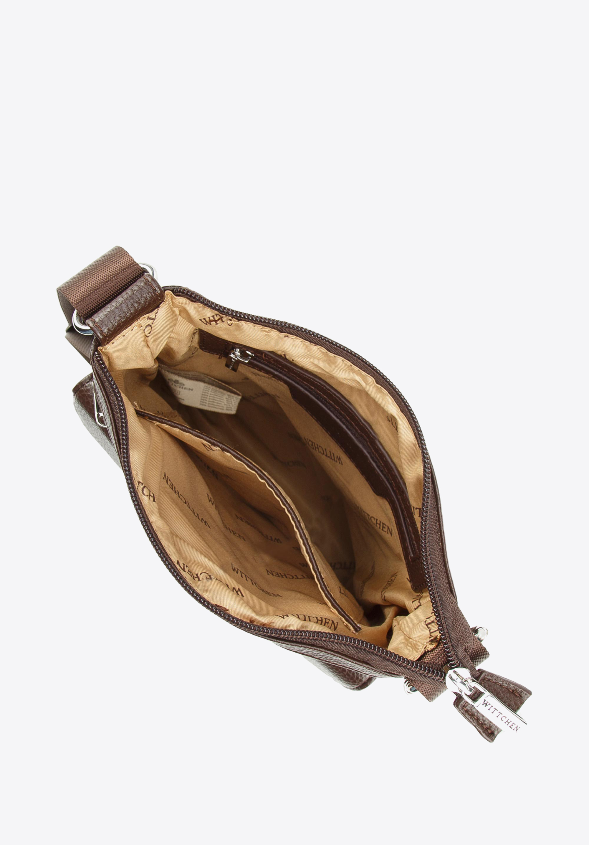 Damska listonoszka z tkaniny w logo z kieszonką