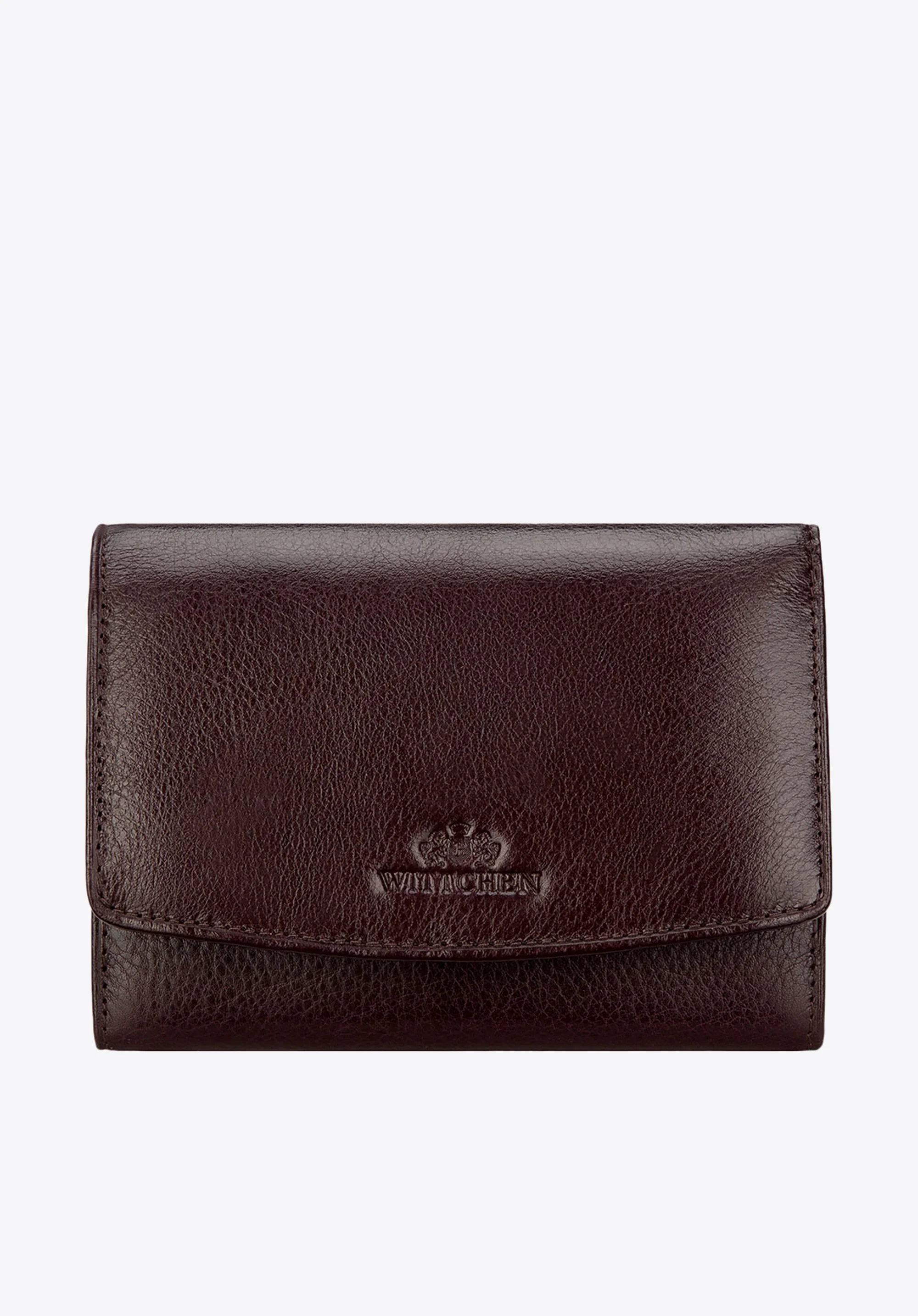 Damski portfel skórzany z kieszonką na bigiel