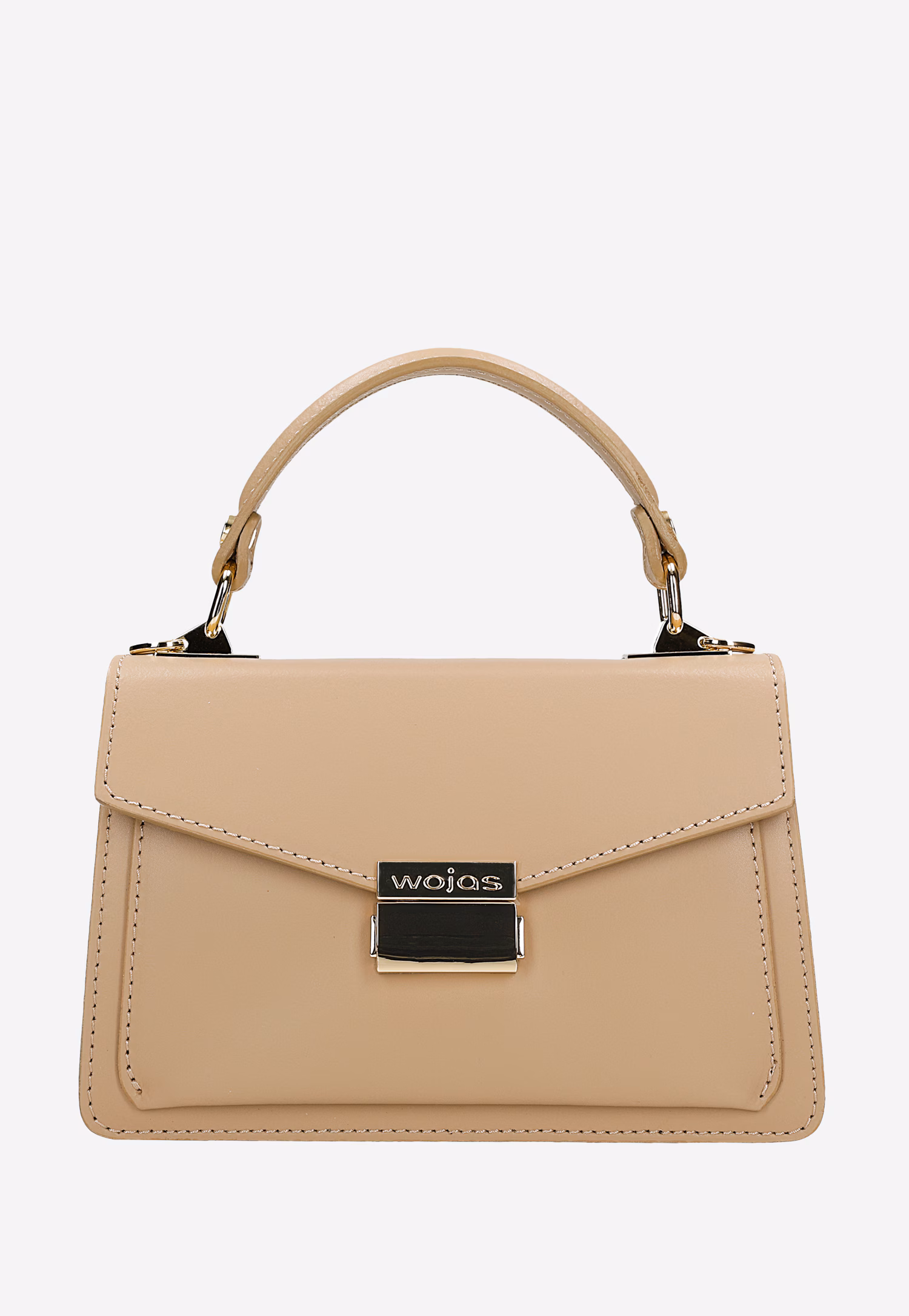 Czarna torebka damska z gładkiej skóry licowej