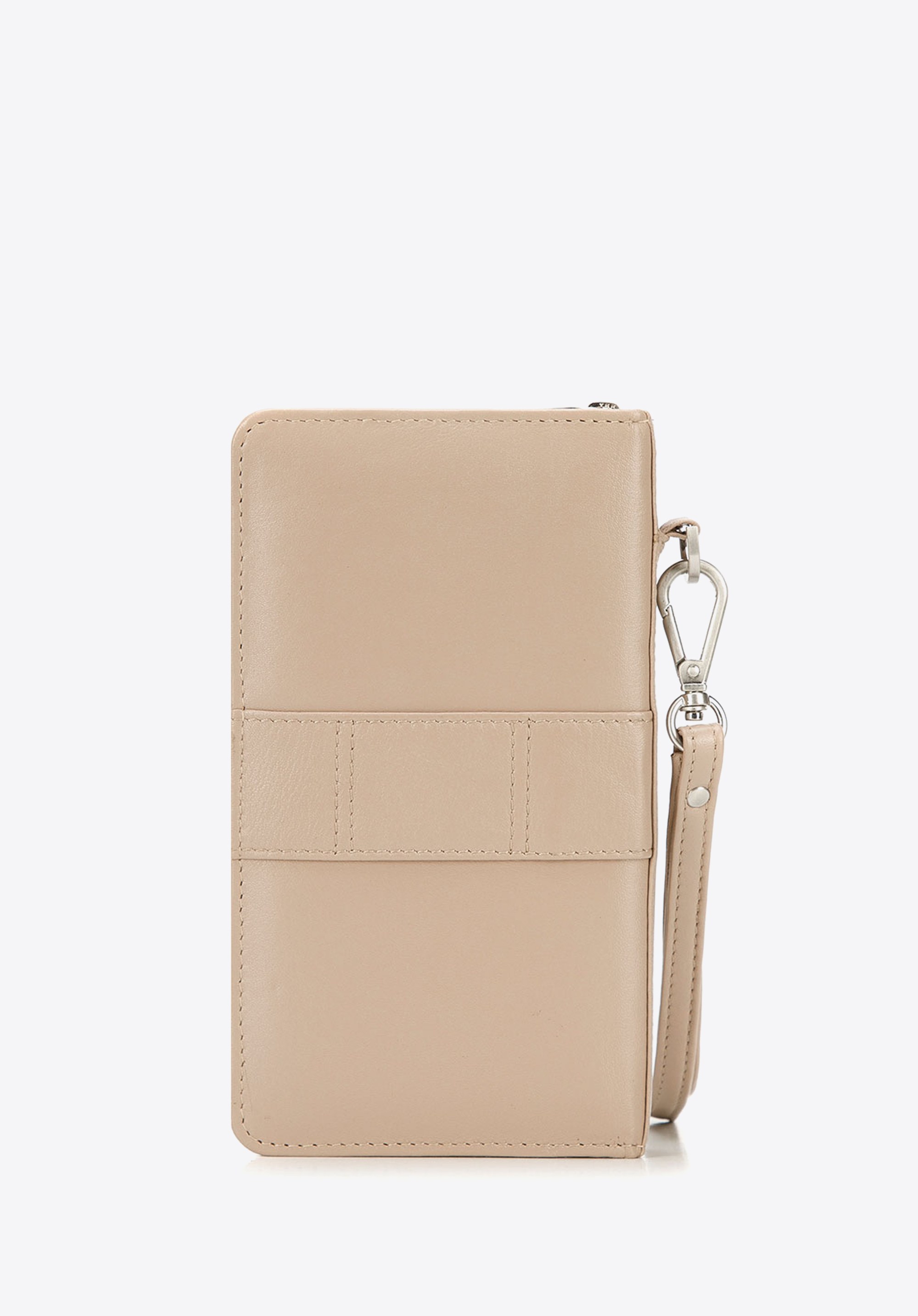 Damski portfel skórzany z kieszenią na telefon