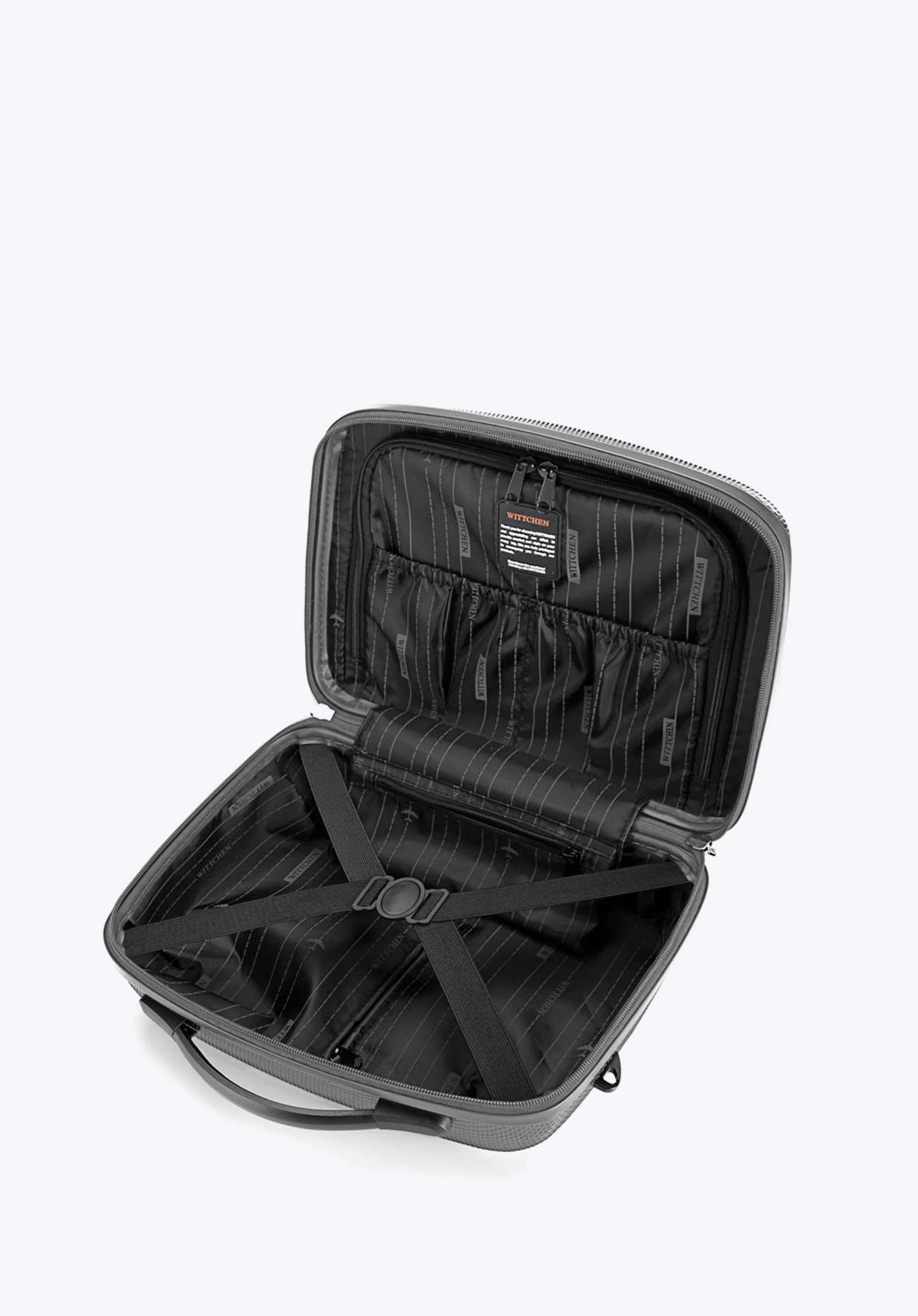 Walizka kabinowa z polikarbonu jednokolorowa