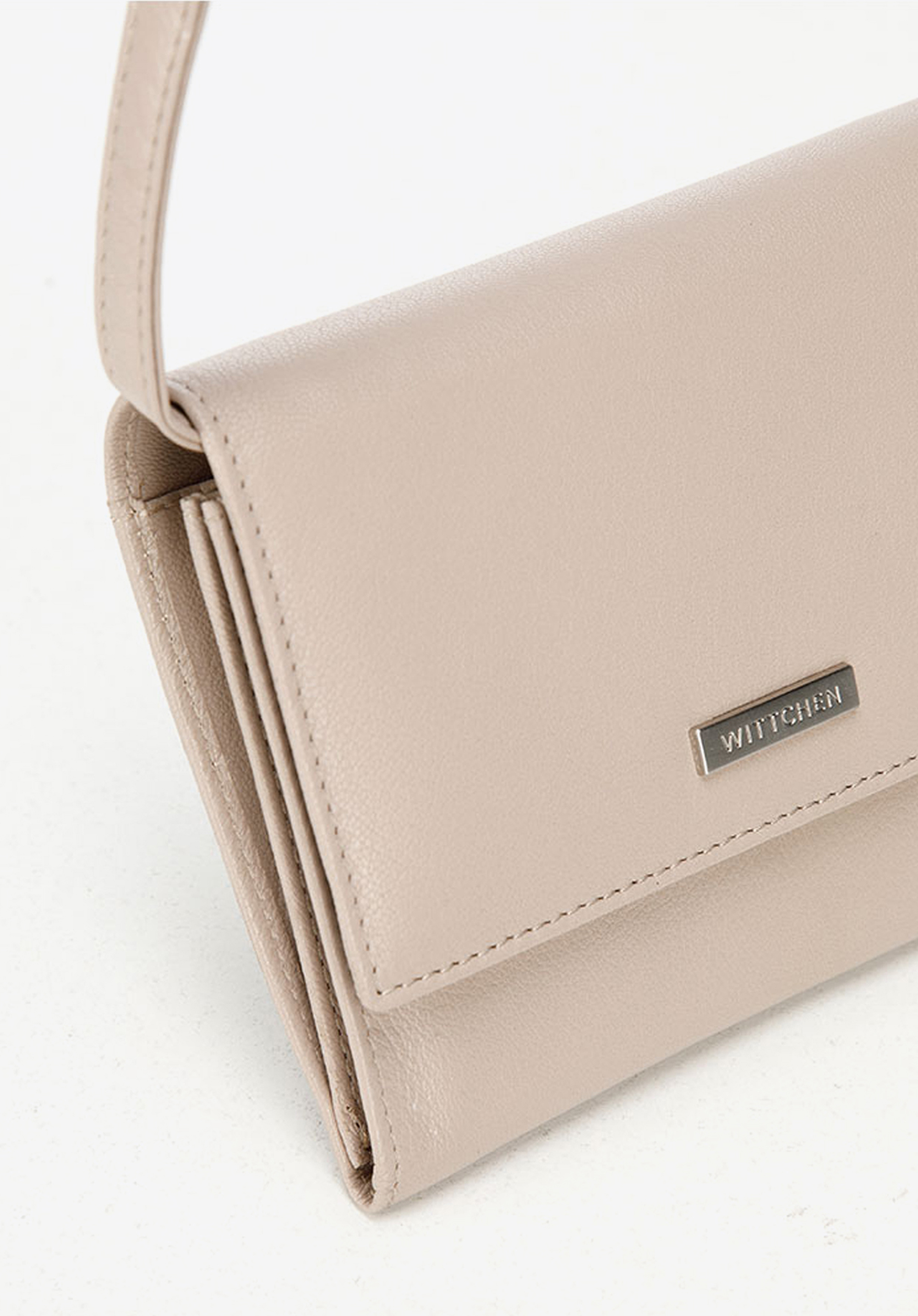 Damski portfelik crossbody ze skóry