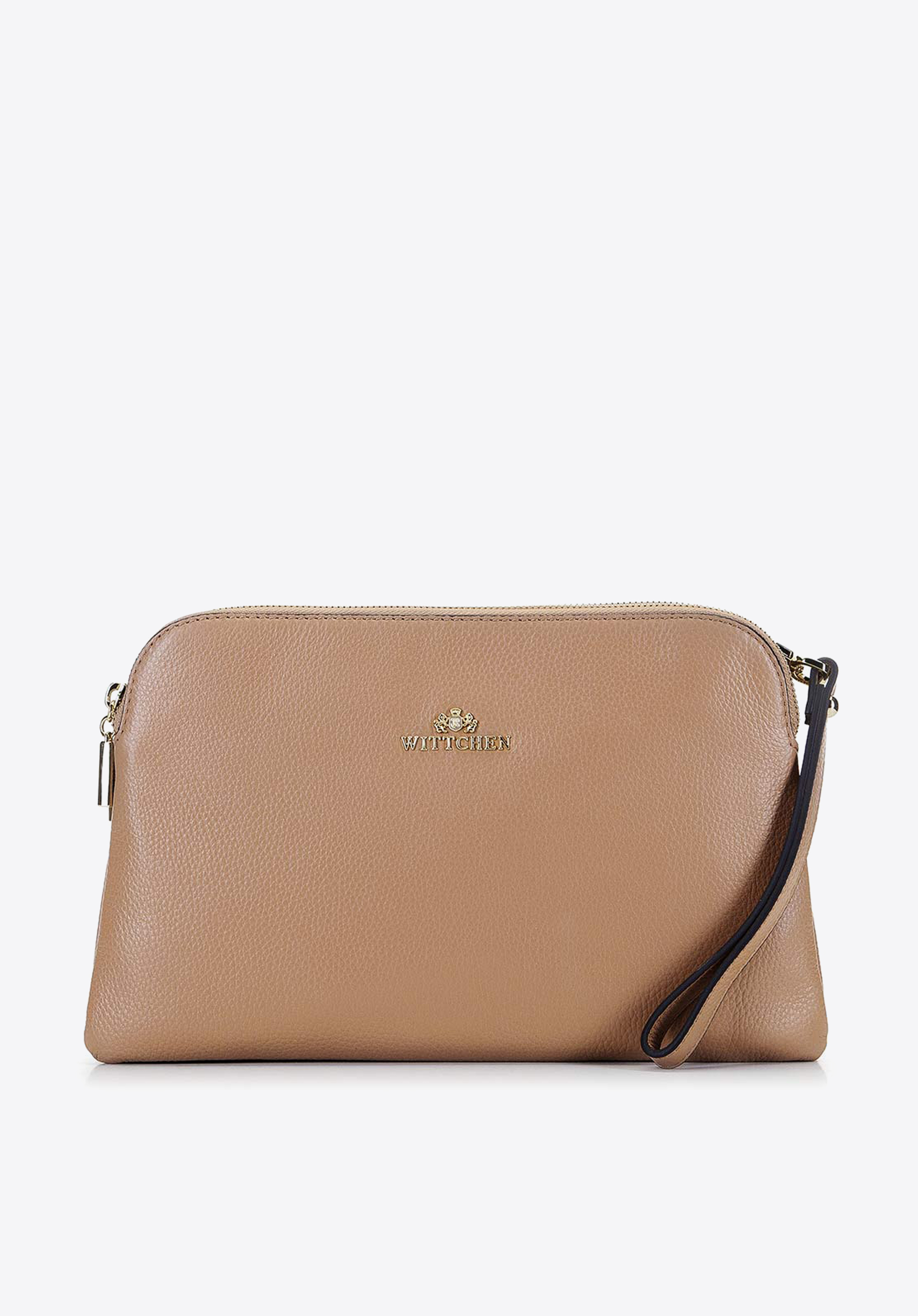 Damska listonoszka ze skóry trapezowa mała