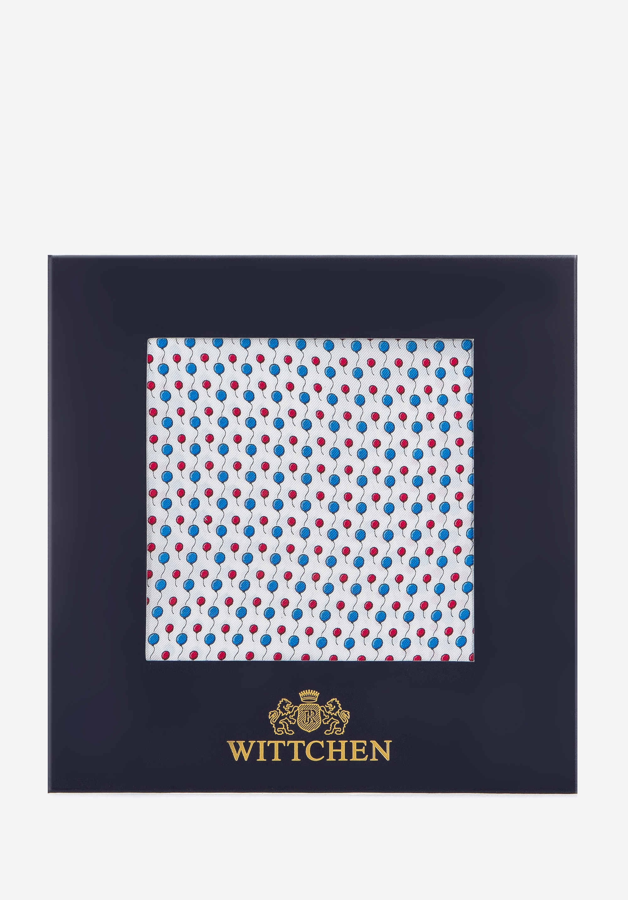 Poszetka jedwabna we wzory