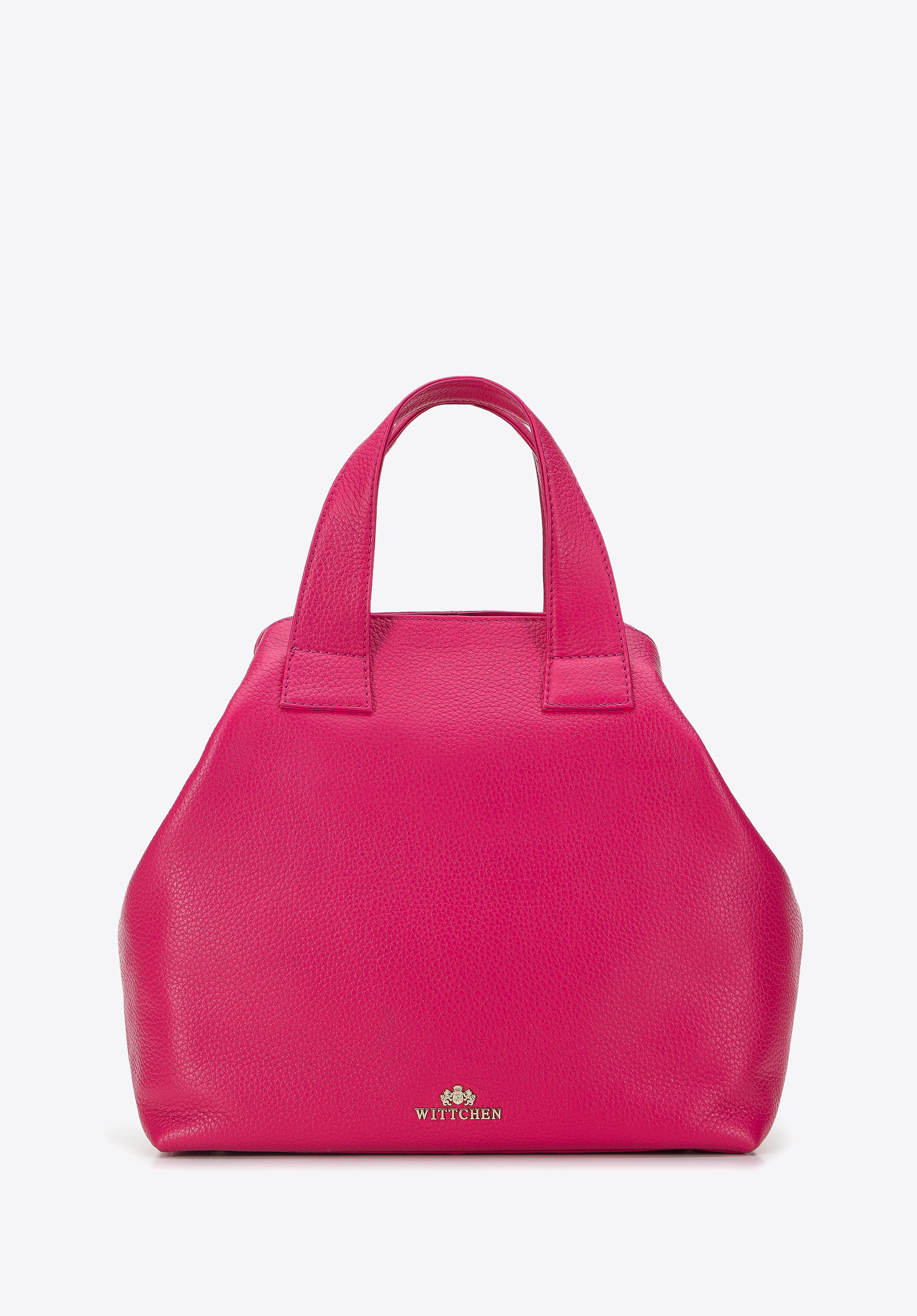 Torebka kuferek skórzana z regulowaną szerokością