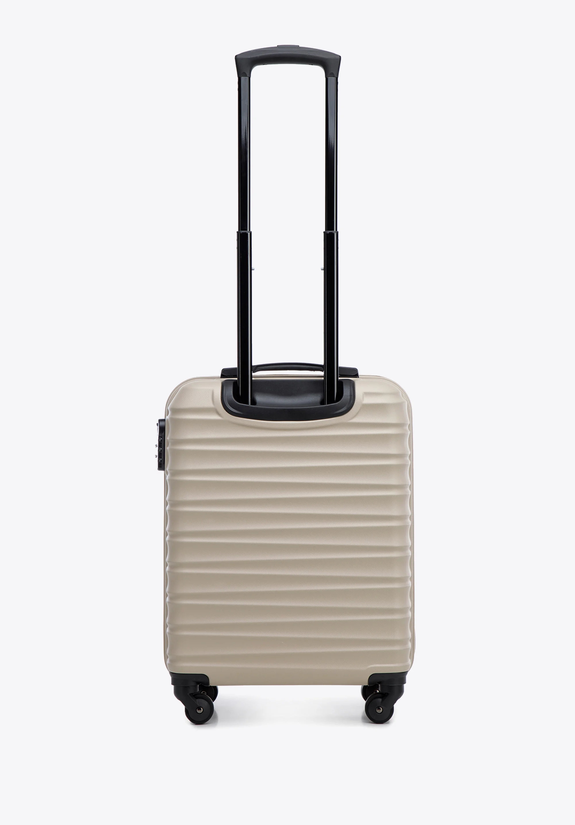 Duża walizka z ABS-u z żebrowaniem