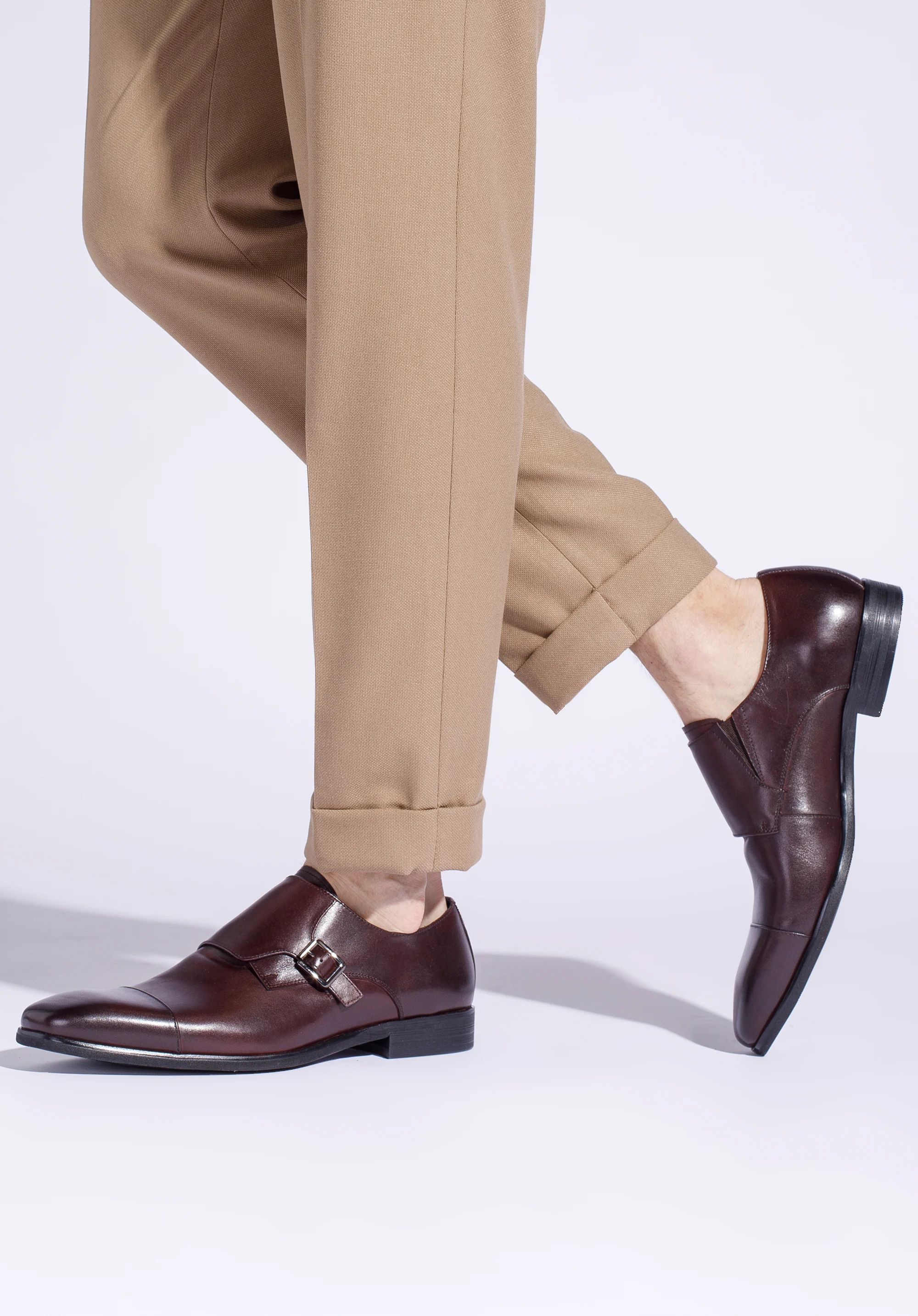 Męskie monki skórzane