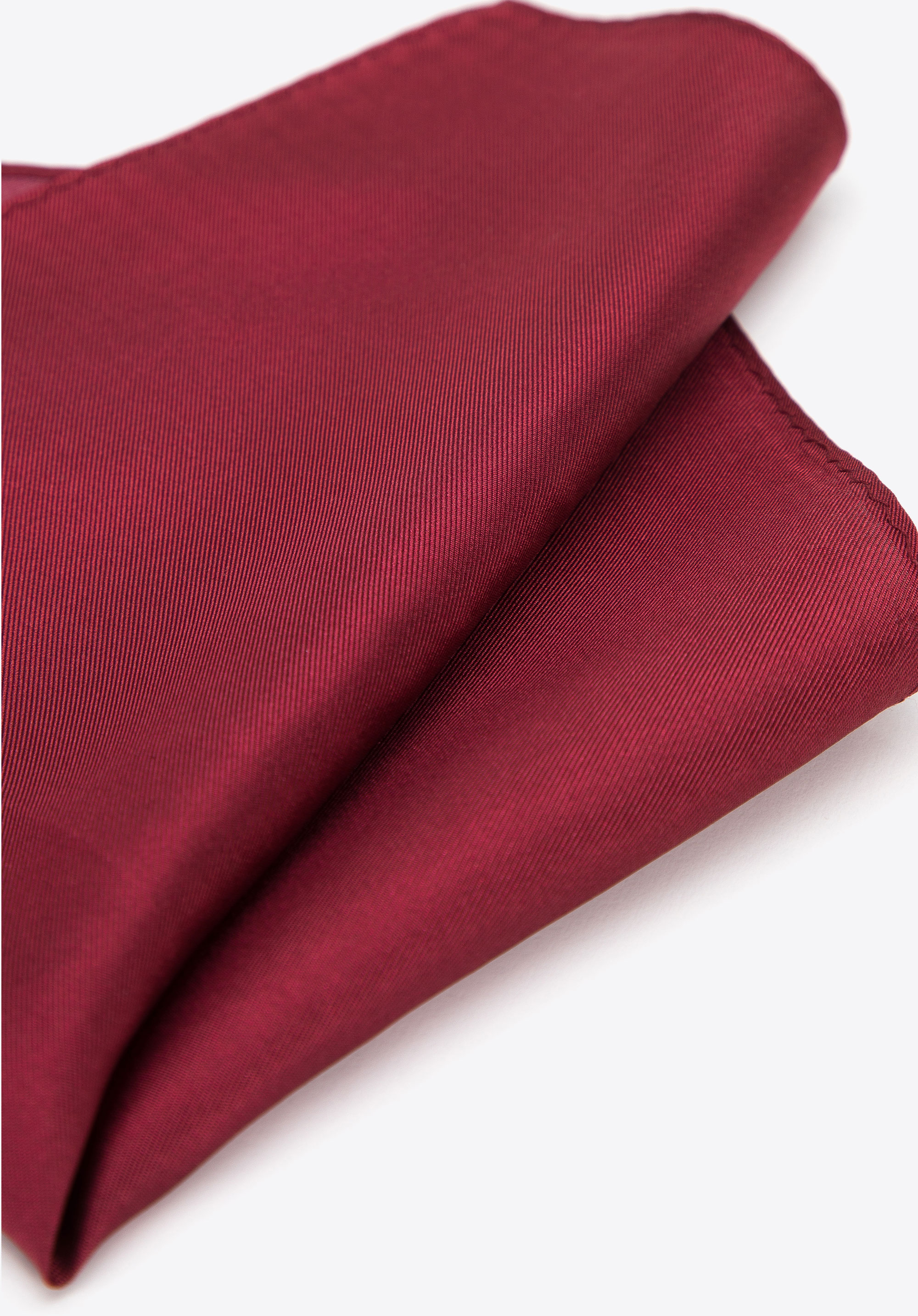 Poszetka z jedwabiu jednokolorowa