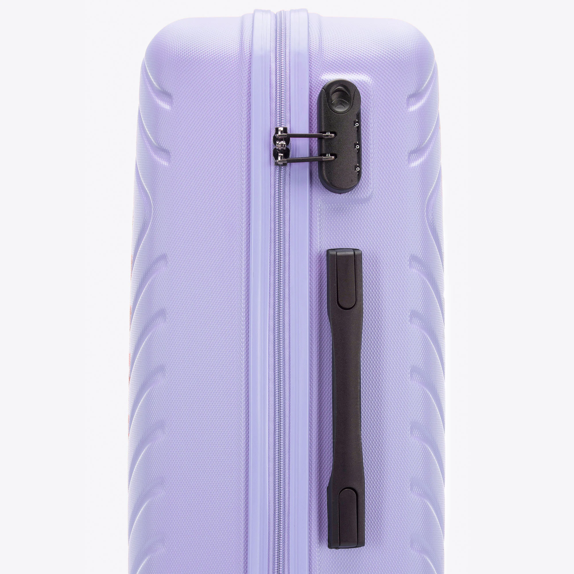 Walizka kabinowa z ABS-u z geometrycznym tłoczeniem