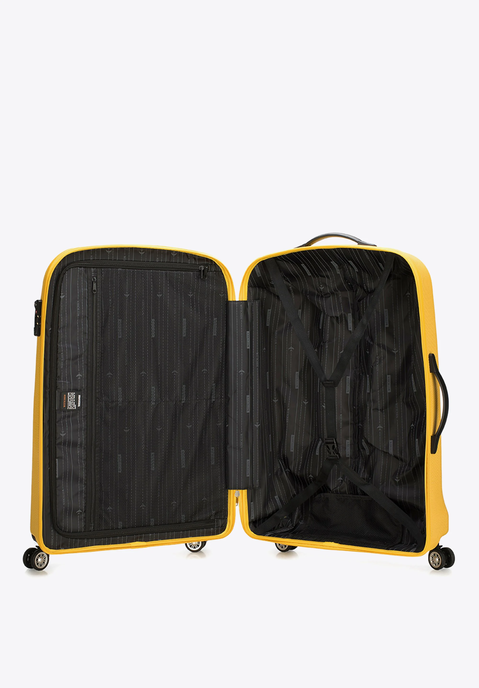 Walizka kabinowa z polikarbonu jednokolorowa